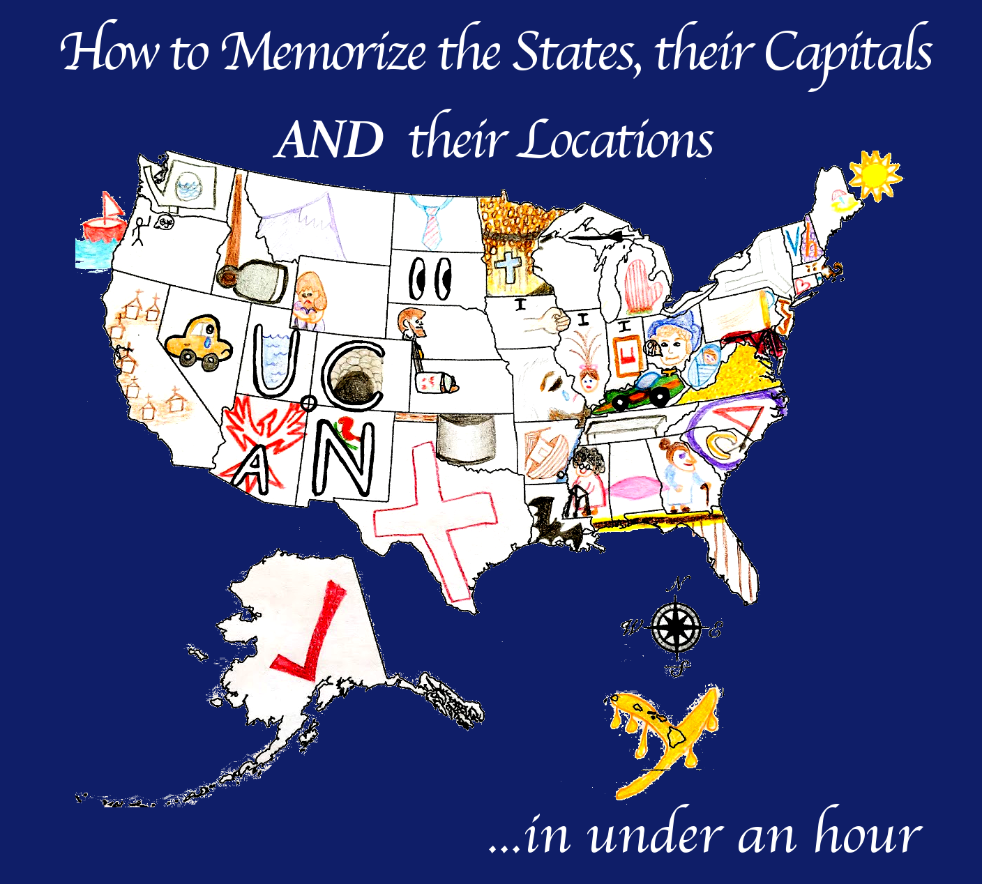 How to Remember All 50 States of USA: 11 Steps (with Pictures)