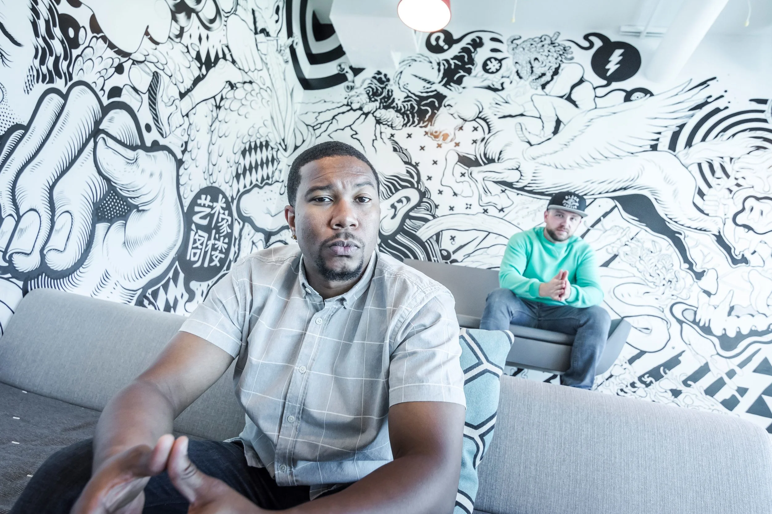 Le rappeur G.Grand et le beatmaker et producteur Jeepz, auteurs du projet The Written Word. Photo : @streetdreamsottawa&nbsp;