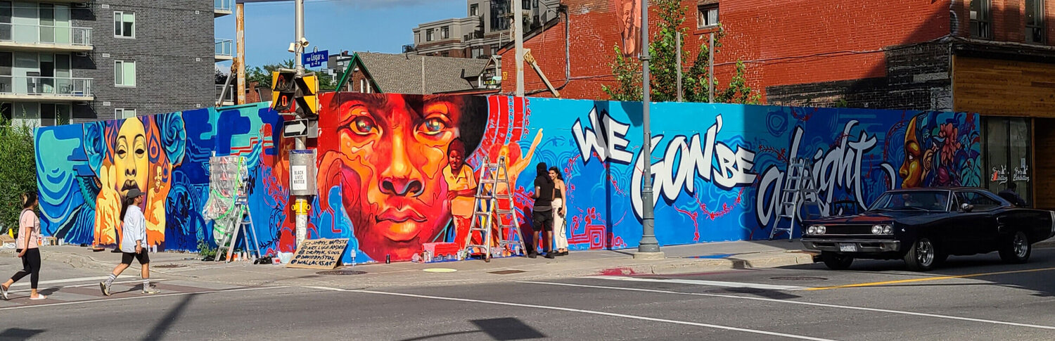 La murale « We Gon’ Be Alright » située sur la rue Bank, à Ottawa. Photo : Jimmy Baptiste