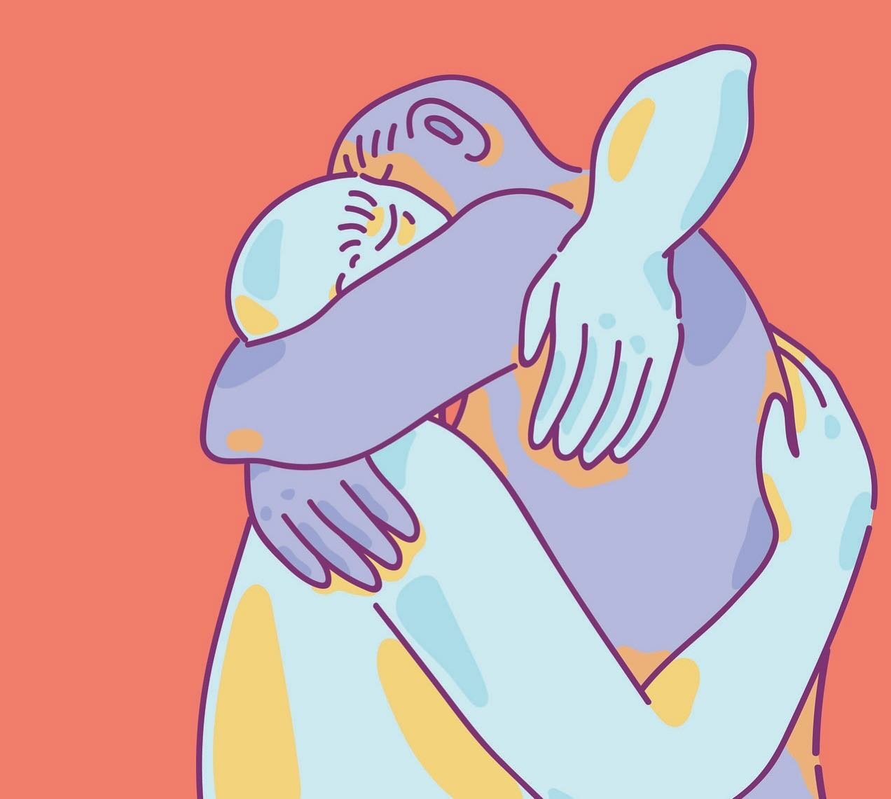 &lsquo;Need a Hug&rsquo; - Illustration by Araceli Zuniga 

Raise your ✋🏽 if you need a hug today.