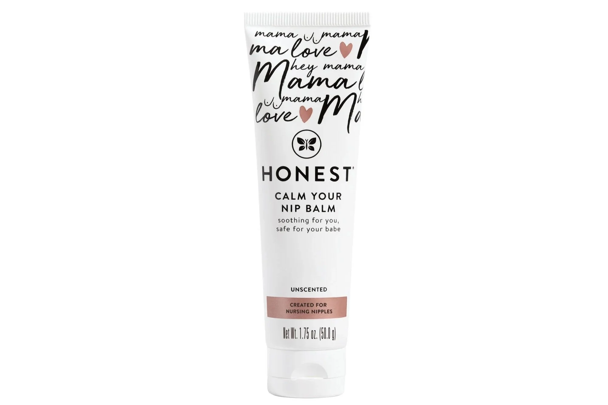 Honest Calm Your Nip Balm, an unscented nipple balm designed to soothe and protect nursing nipples during breastfeeding.
