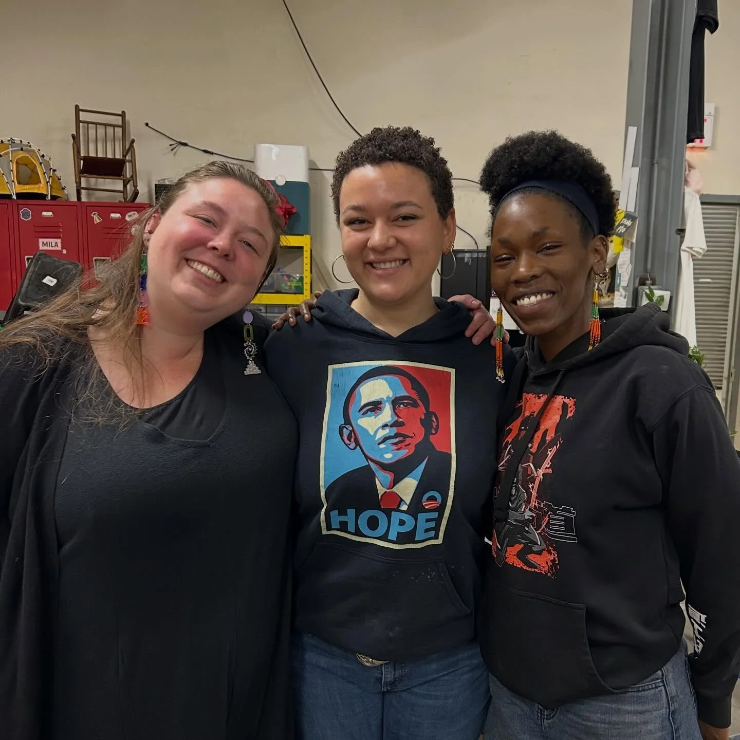 💗SUNDAYS ARE HERE and so are new team members!!! Come meet our new Operations Manager, Cria and our Tool Librarians, Mila and Phoenix on Sundays 10am-4pm! YYEEAAHHHHH!!💗