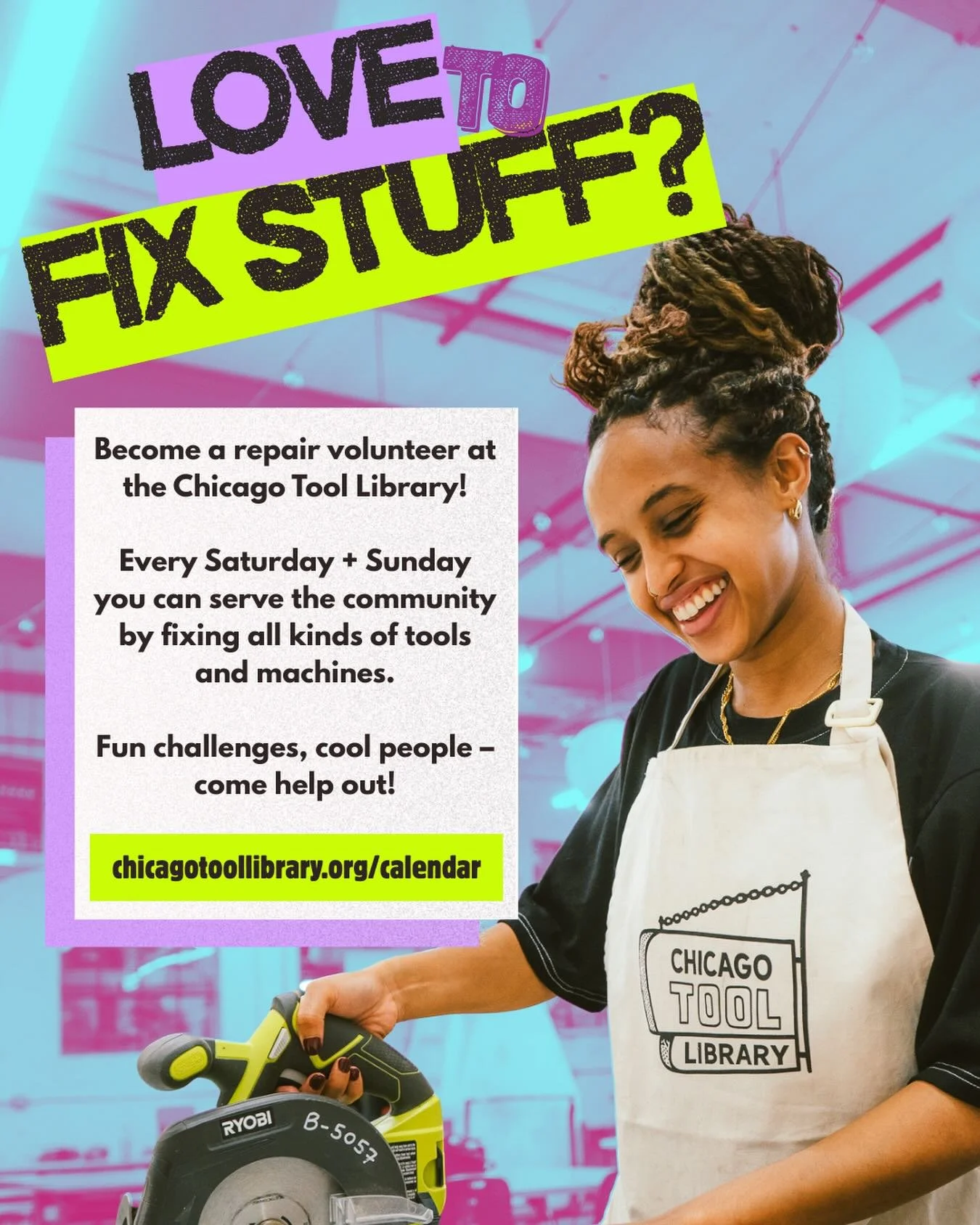 🛠️For SEVEN YEARS our repair volunteers have been our strongest volunteer team - sweethearts, geniuses, weirdos, angels👼 

We&rsquo;re expanding our repair volunteer shifts to Saturdays AND Sundays to grow the crew and fix more stuff for The Commun