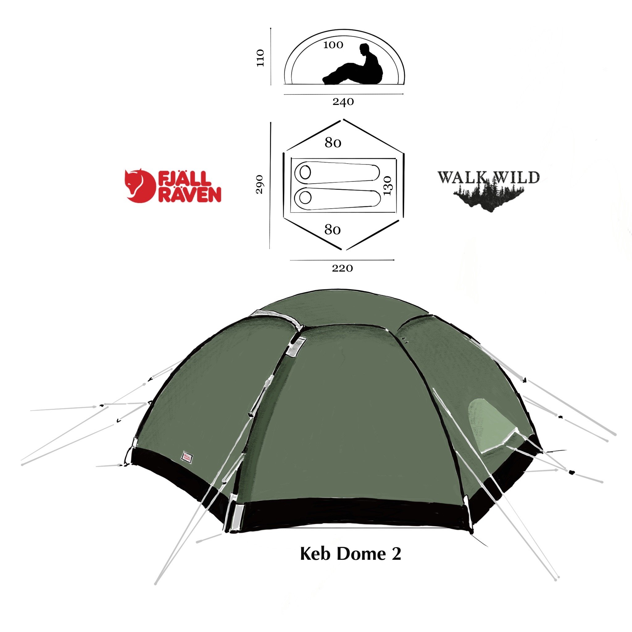 Fjallraven Keb Dome 2 Person - £17