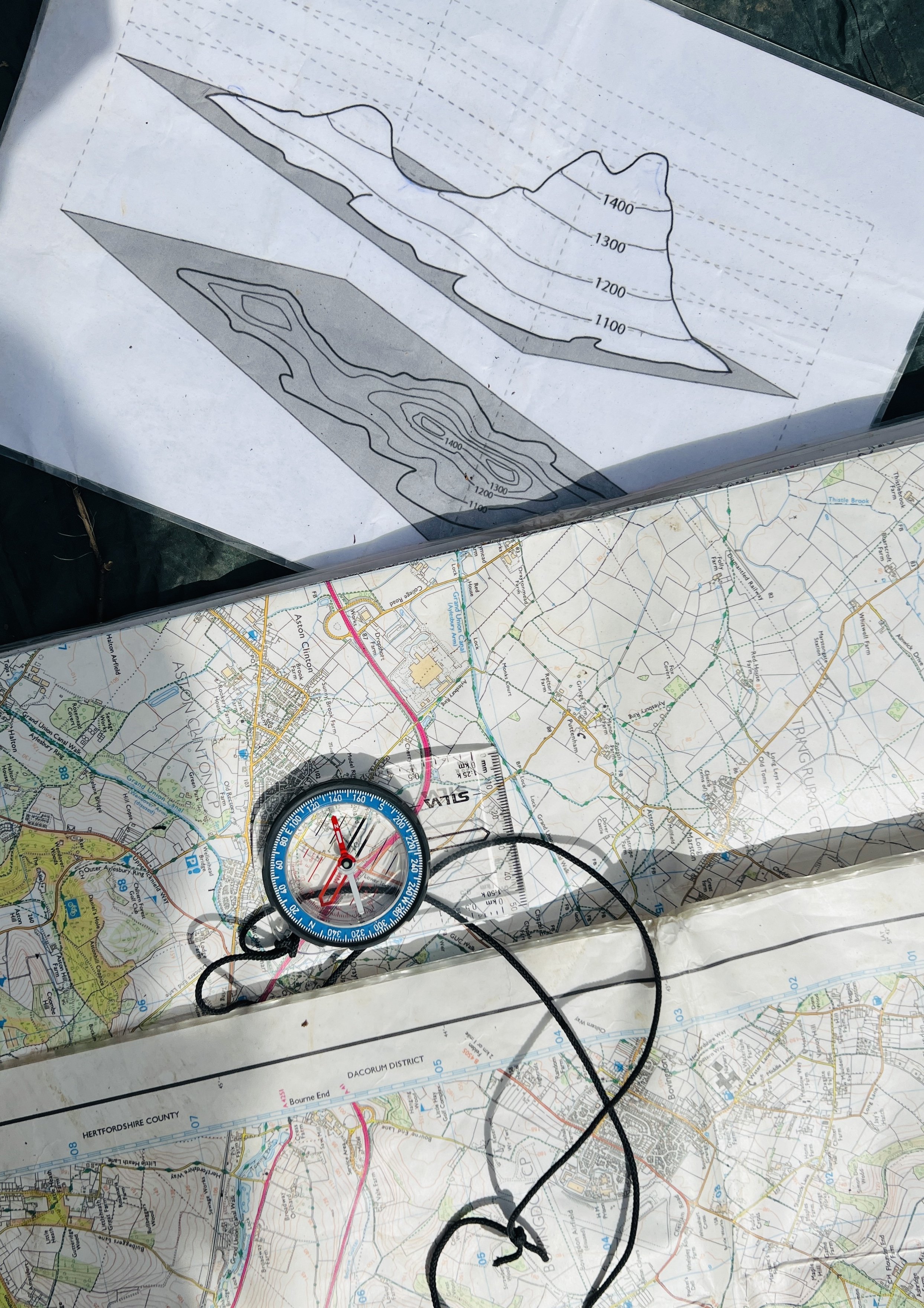 Map and Compass Navigation near london .jpg