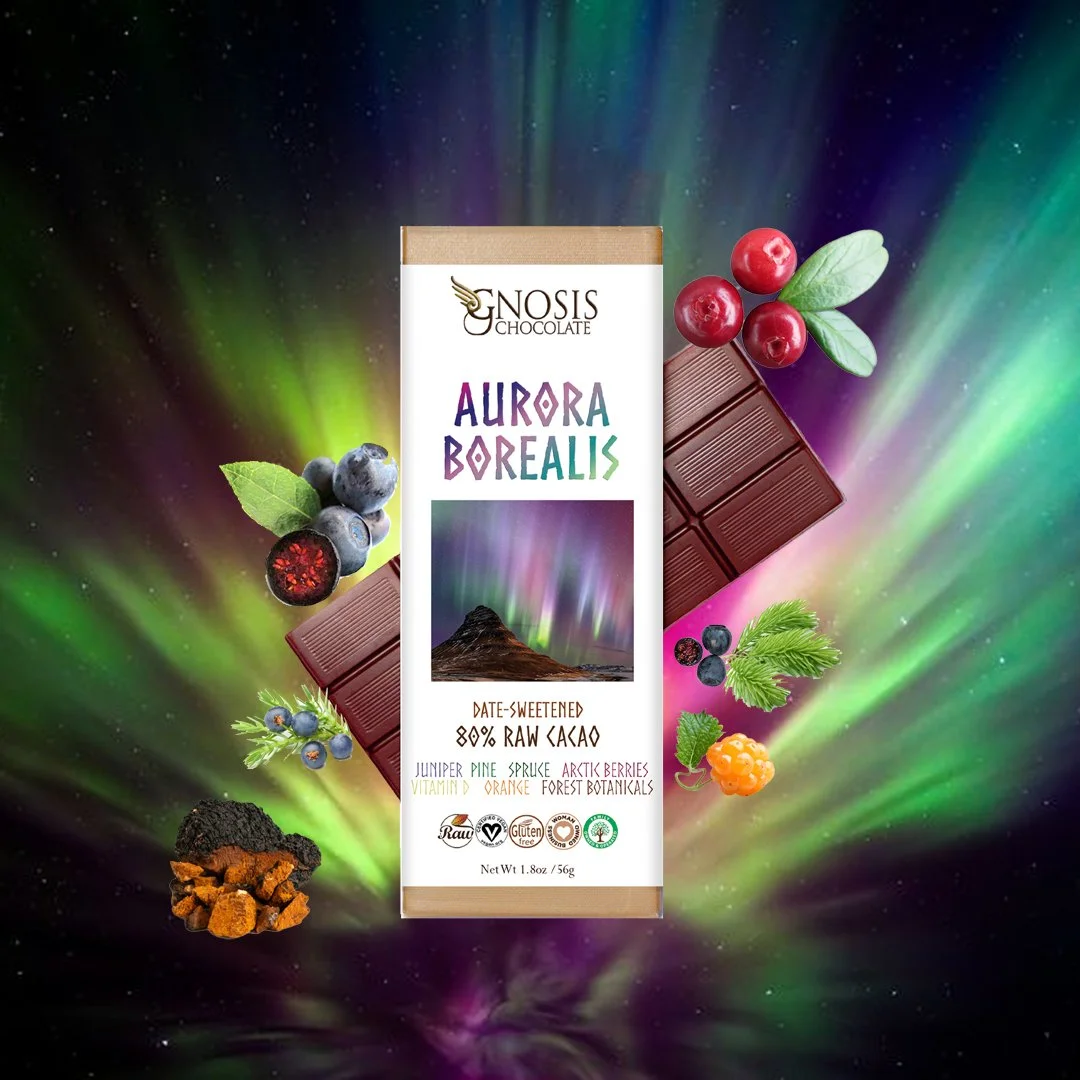 Aurora Borealis 🌌 1.8oz Bar  DATE-SWEETENED