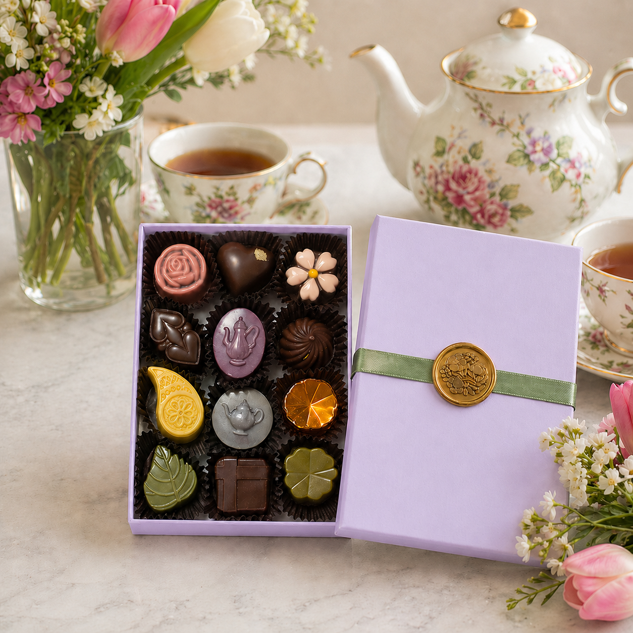 Afternoon Tea Truffle Collection 12pc 🌸