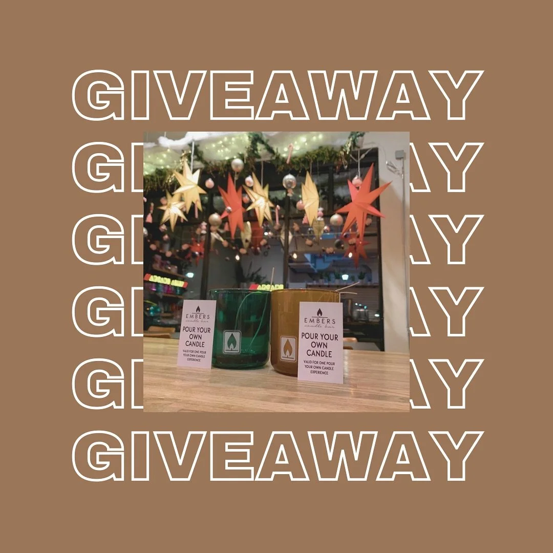 In the spirit of Thanksgiving, we&rsquo;re gifting 2 Aura Jar candle pour experiences to say THANK YOU for all the love + support! 

To enter:
&bull; Follow us
&bull; Like this post
&bull; Tag a friend + comment what you&rsquo;re thankful for
✨ Bonus