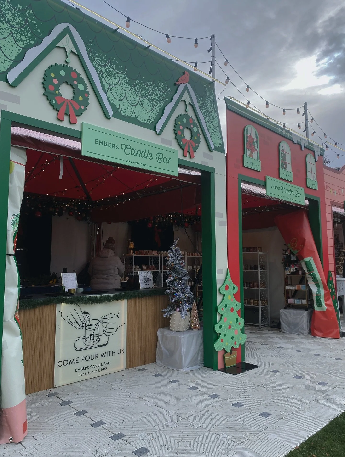 WE ARE AT THE HALLMARK CHRISTMAS EXPERIENCE!!! 
&bull;
Starting right now through the next 3 weekends, come see us at the Holiday Market and pour the perfect candle for this holiday season 🛍️🎄✨