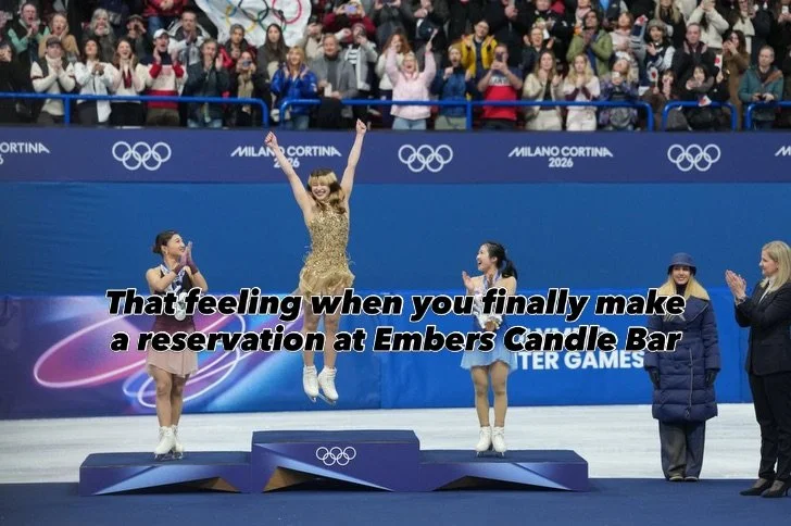 Embers Candle Bar is proud to support and celebrate the athletes that shined bright at the Winter Olympics! 🏒❤️⛷️⛸️🕯️

#candlebar #winterolympics2026 #goldmedalist