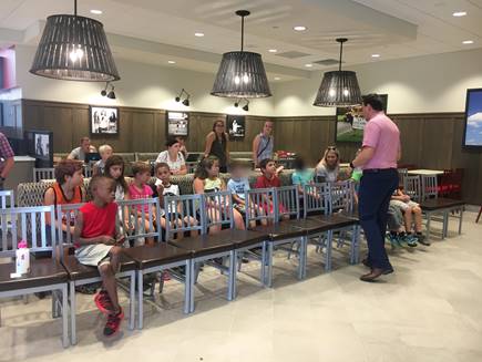 Image taken during a Summer of Fun visit to Chick Fil A.