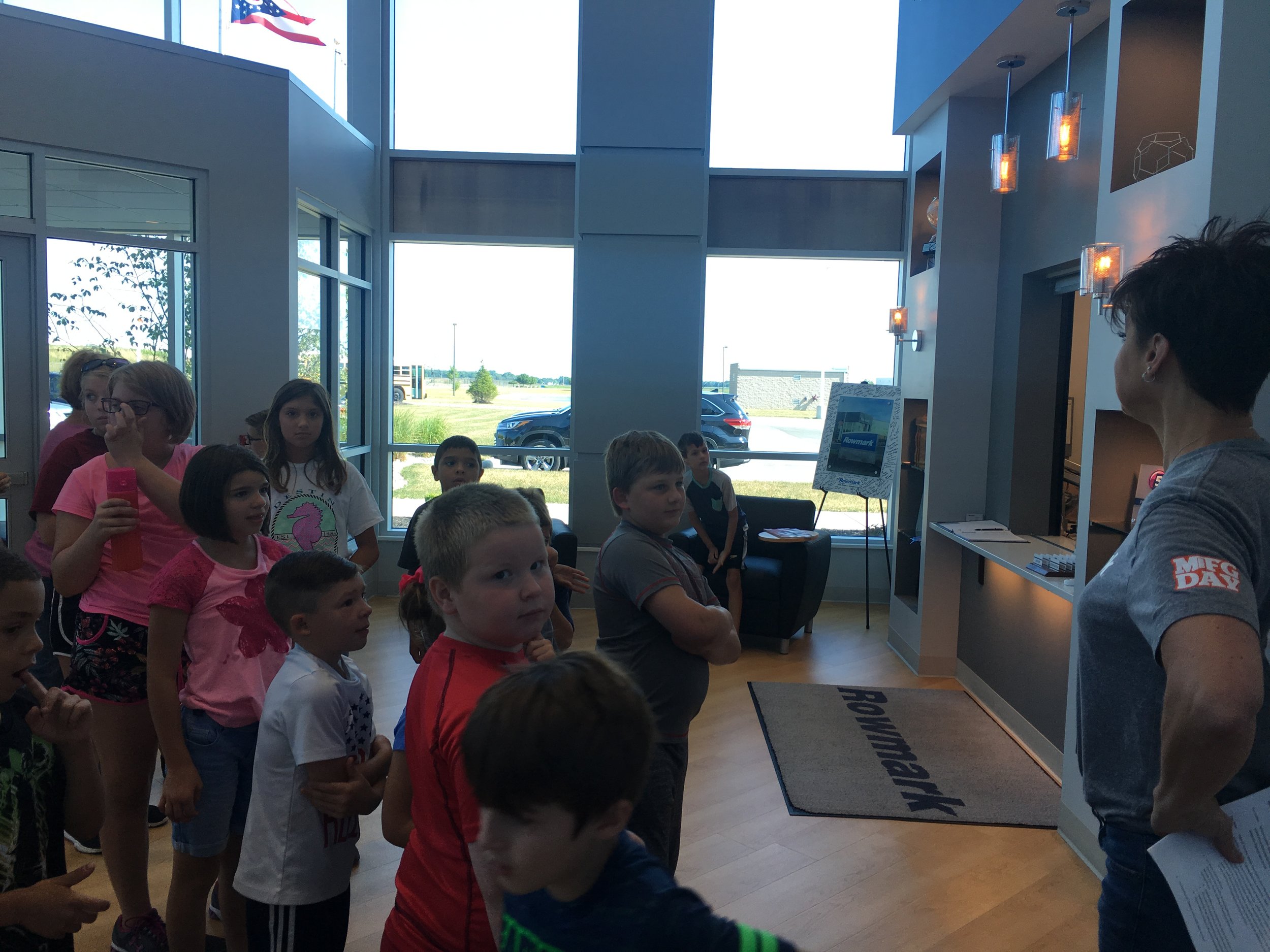 Image taken during a Summer of Fun visit to Rowmark LLC.