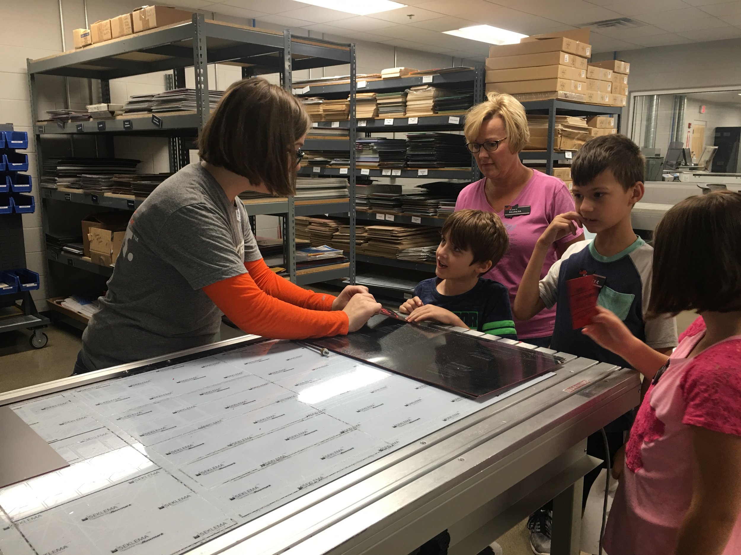 Image taken during a Summer of Fun visit to Rowmark LLC.