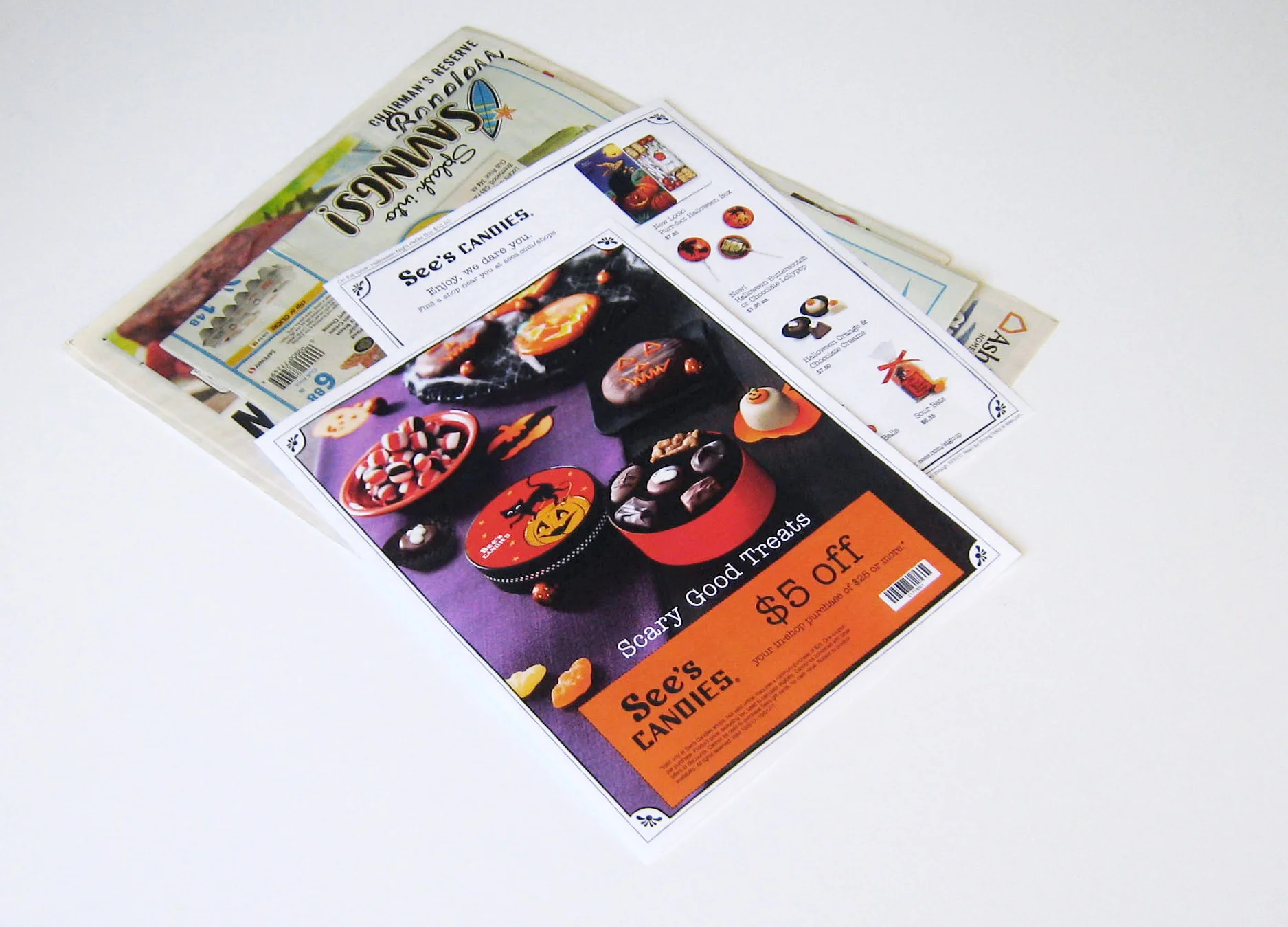  Halloween insert offering placed in mailings to targeted customers. 