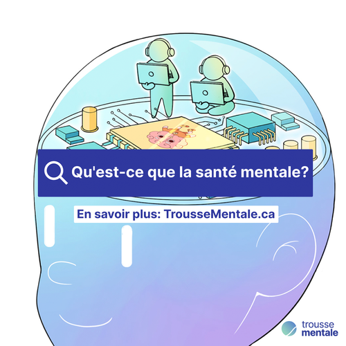 TrousseMentale social post: What is mental health? (French)