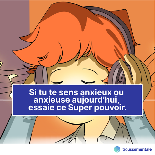 TrousseMentale social post: Power-Up coping tip (French)