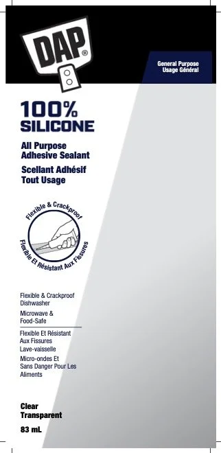 DAP 100% Silicone backer card label