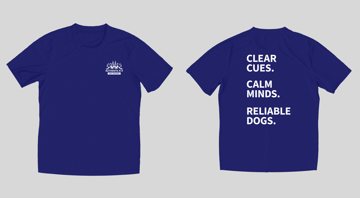 Authentic K-9 t-shirt front and back