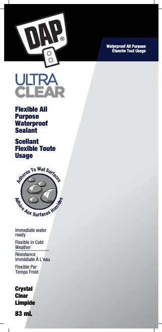 DAP Ultra Clear backer card label