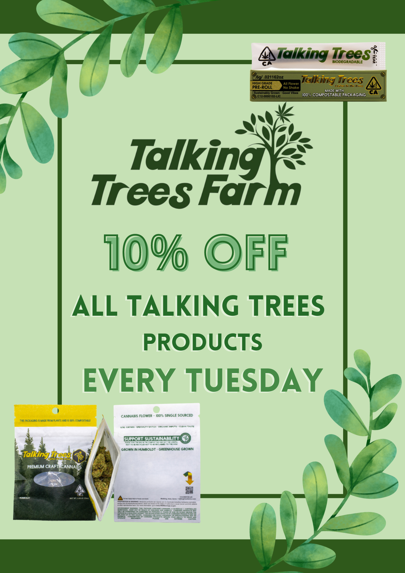 10% OFF all Talking Trees products EVERY TUESDAY.png