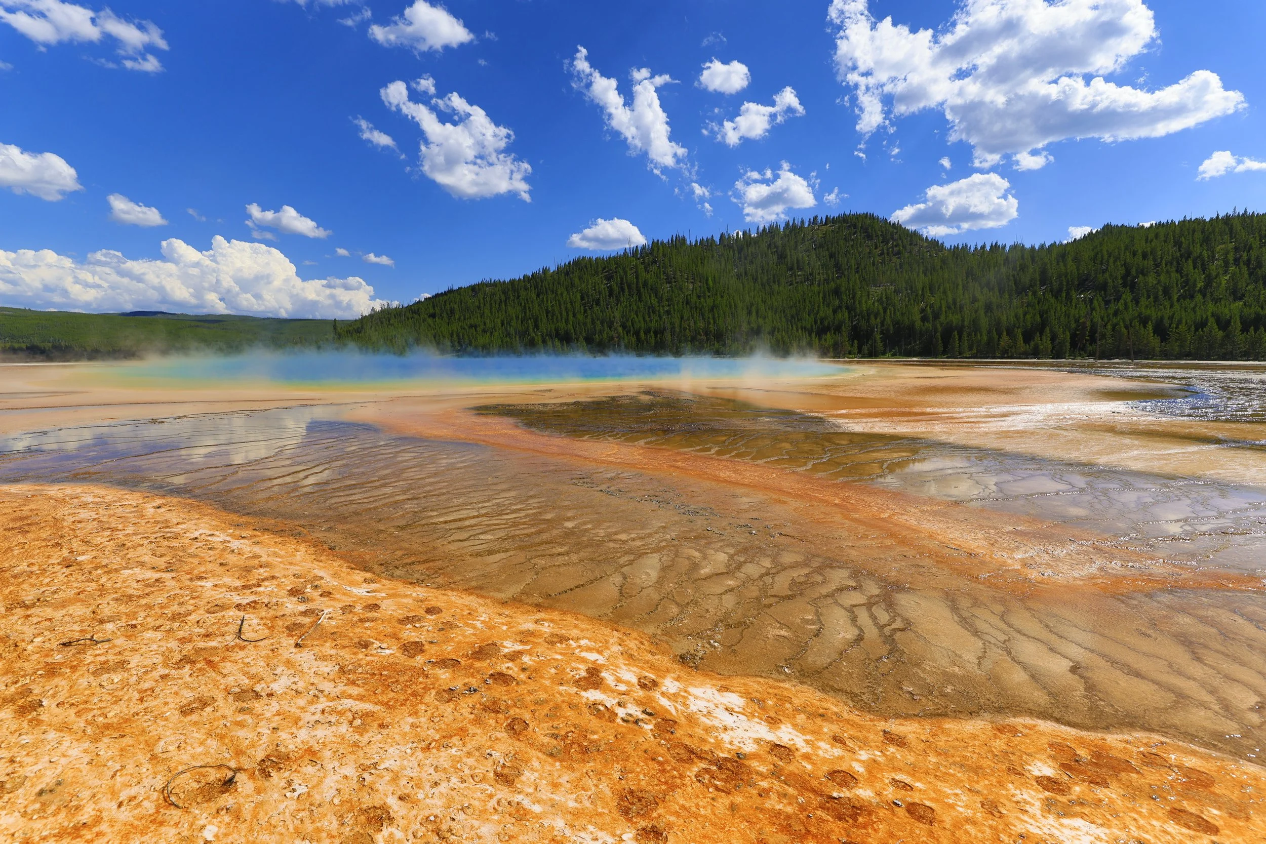 Blue Sky and Hot Springs