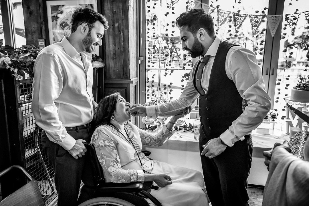 Weddings are made of moments like these - taking care of your family, showing love and being together. 
⠀⠀⠀⠀⠀⠀⠀⠀⠀
A tender moment between a groom and his aunt - making sure she is getting a taste of the wedding cake. Small but heartfelt gesture✨ 🍰


