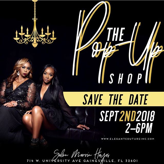Mark your calendar 📆. One week from today, Elegant Couture Inc., Popup Shop Event. New arrivals, discounts, door prizes and more. Salon Marvin Hayes, Gainesville, FL🔥 #boutiqueshopping #exclusive #glowup #styleiswhatwedo #whatiwore #elegantcouture 