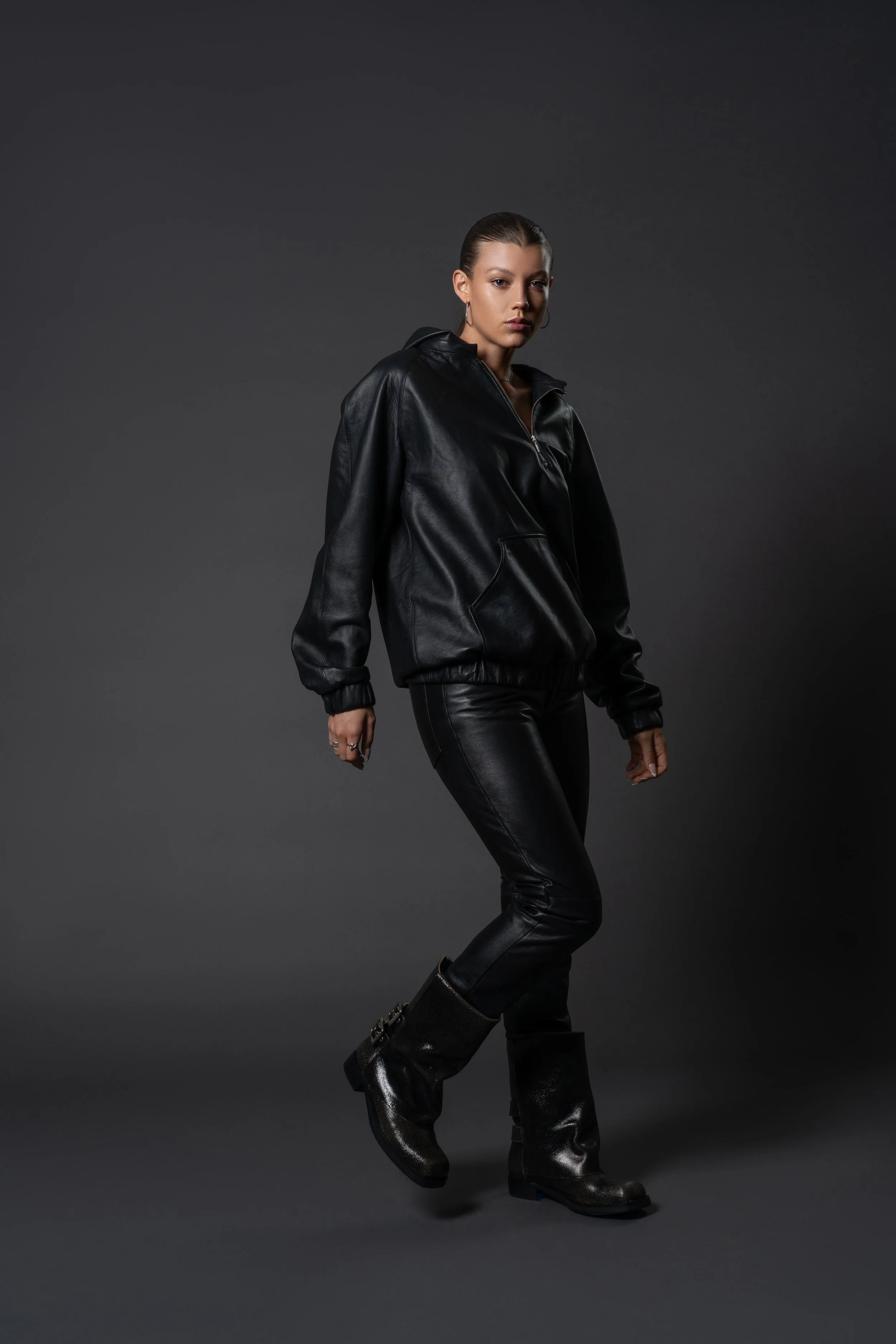 Leather Moto Pants