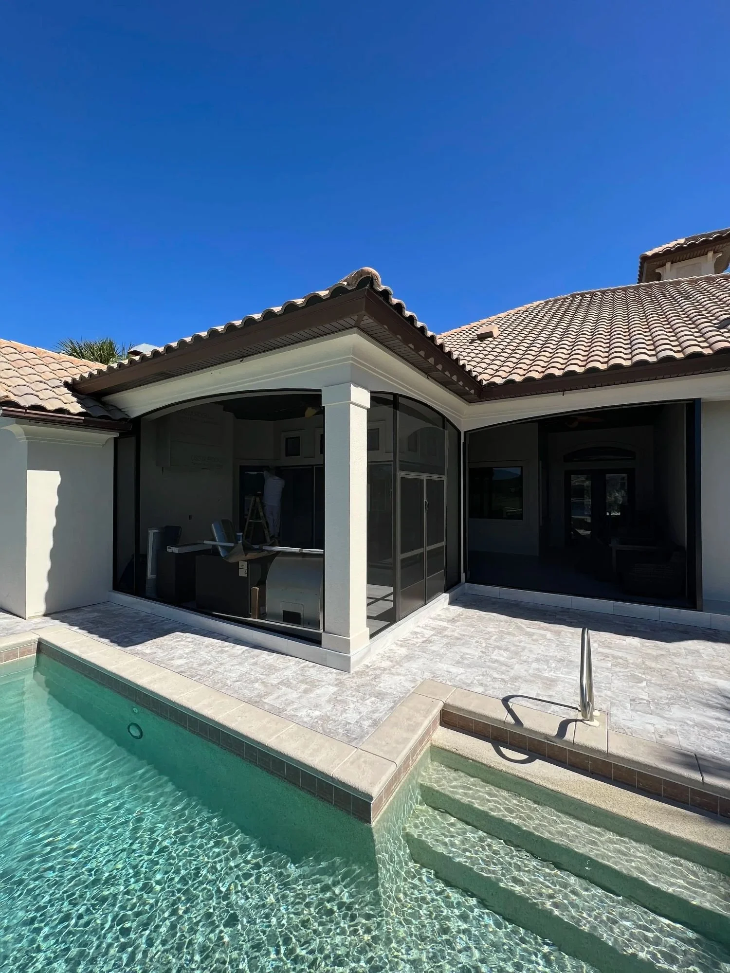 Pool enclosure screen installation Emerald Coast FL