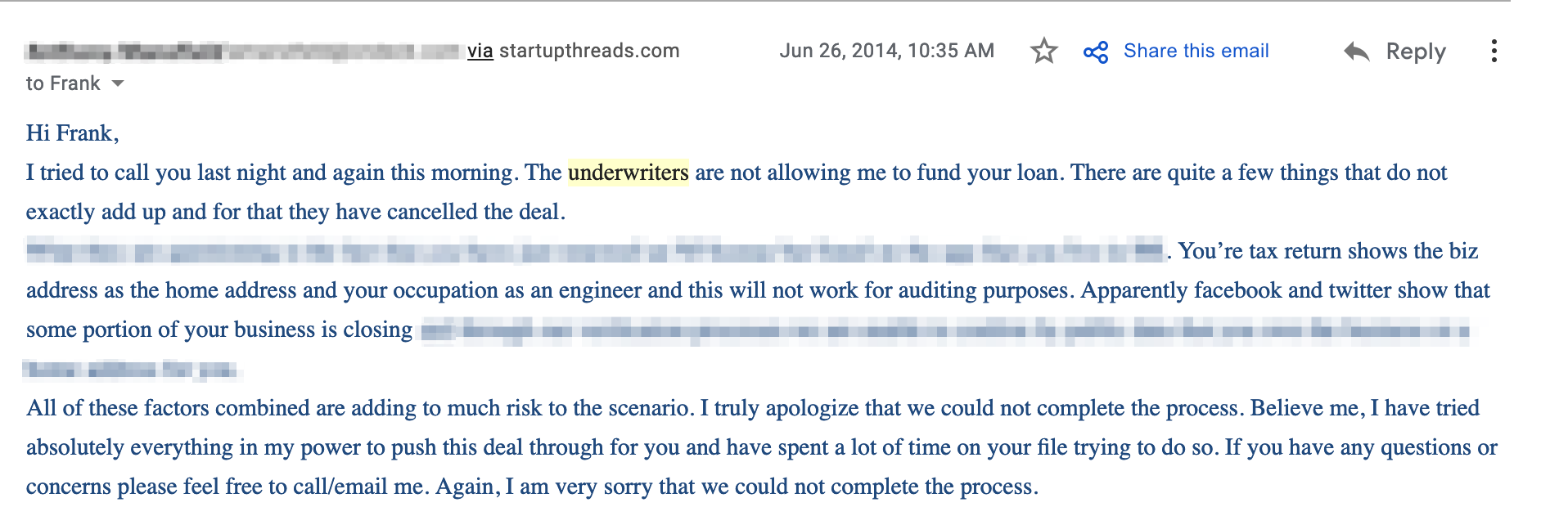 Work from home software engineers don’t get funding
