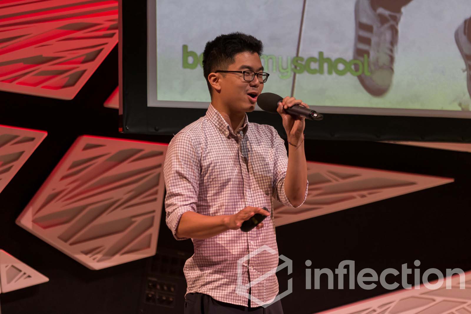 Holman Gao presents the business model for BoostMySchool