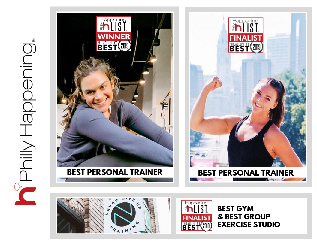 We’re starting the week off on the right foot! Congratulations to Ali Cook Jackson for being named Philly Happening’s 2019 Best Personal Trainer! We are so proud of our fearless leader. . Congratulations to Morgan Dowd for being named Best Personal Trainer runner-up! Your dedication and passion for the NGU and greater fitness community is so inspiring! . NGU was also named Best Gym and Best Group Exercise Studio runner-up. Thank you to everyone who voted and for all of your continued support!