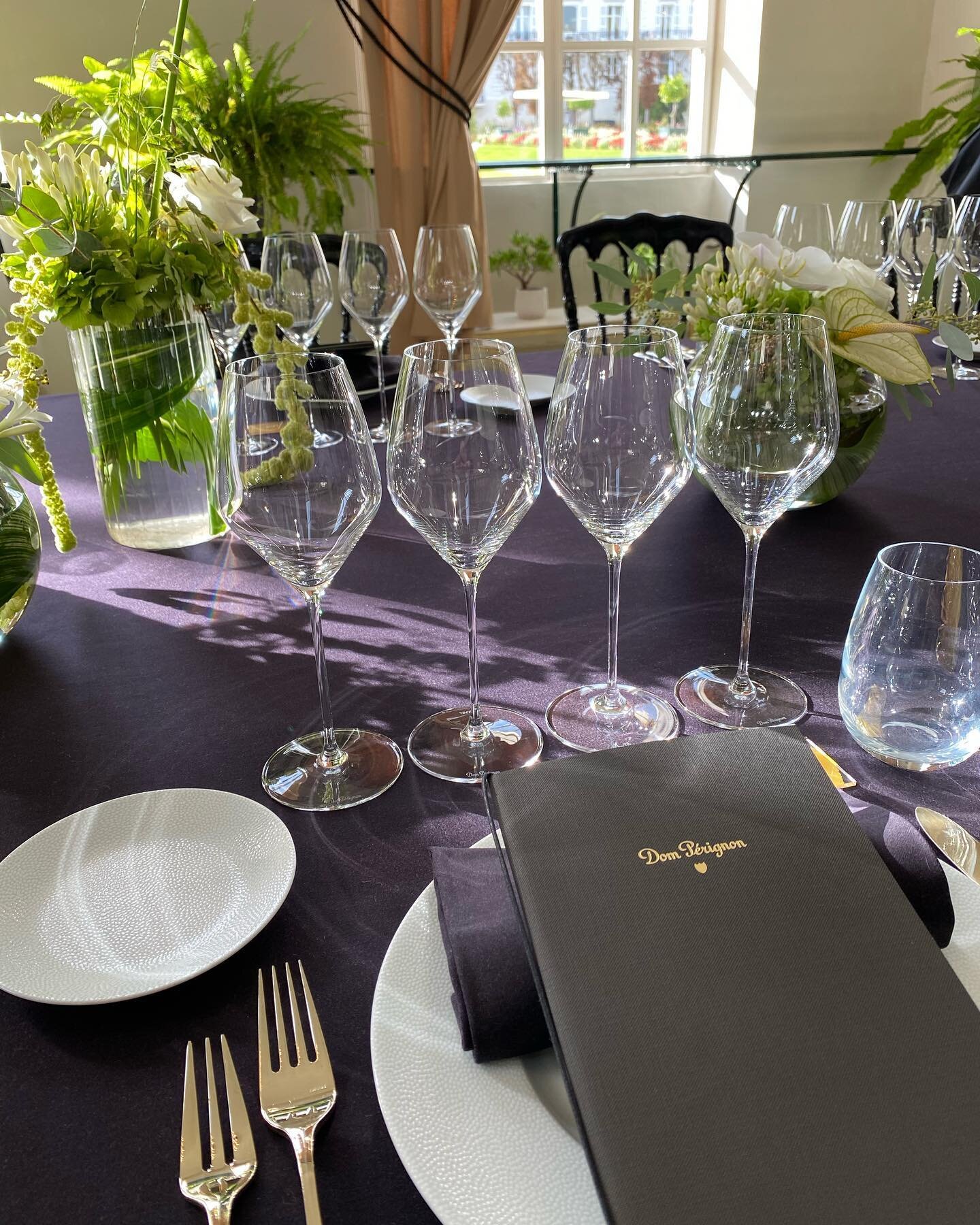 Thank you to the teams at Dom P&eacute;rignon and LVMH for allowing us to host an exquisite, never to be repeated private Dom P&eacute;rignon pairing lunch for our guests in the gorgeous Orangerie in Epernay. The cuv&eacute;es tasted included the phe