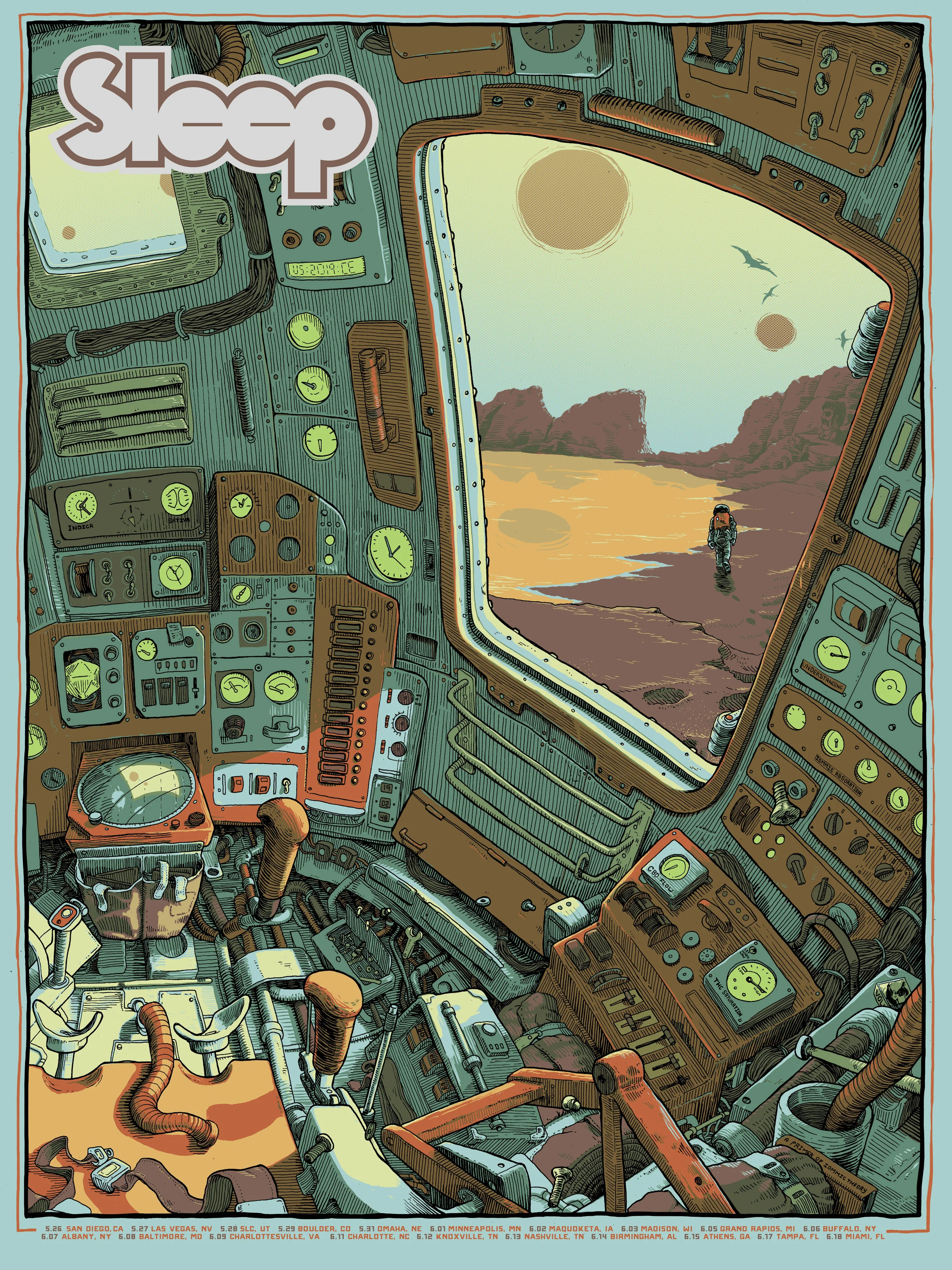 Sleep - 2019 US Tour Poster
