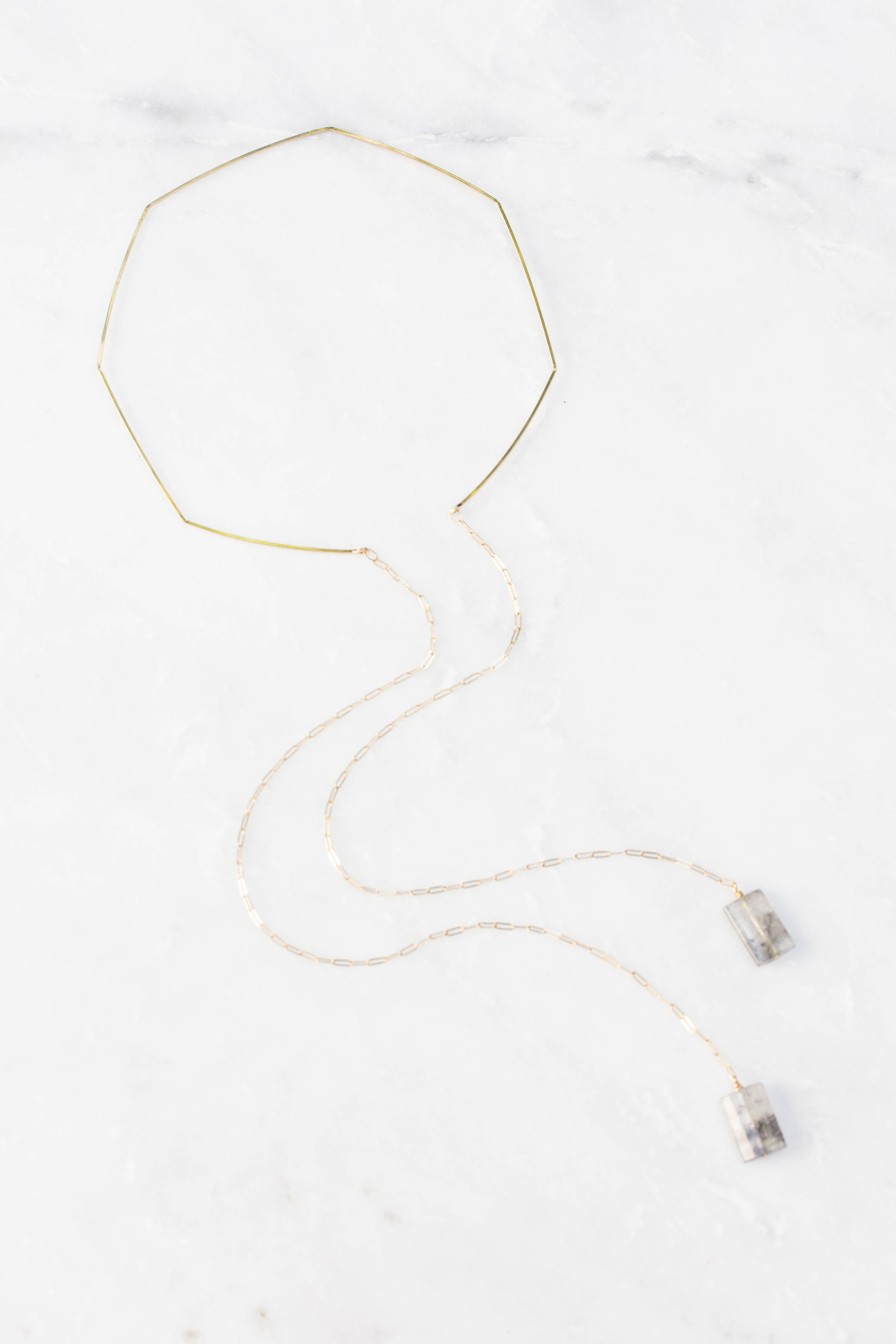 Rach B Jewelry_Rutilated Quartz Hex Long Choker_RB812_4.jpg