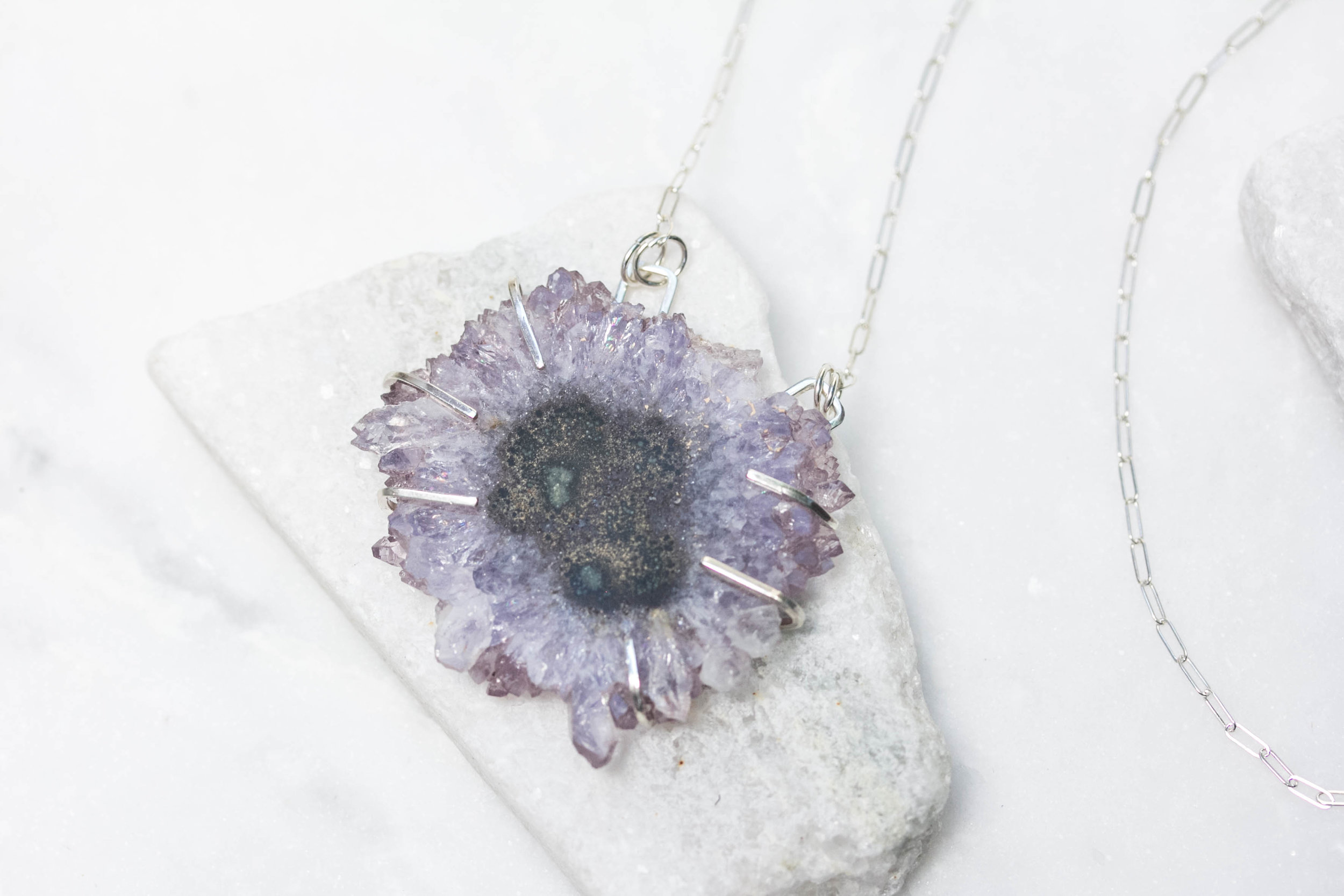 Stalactite long handmade necklace