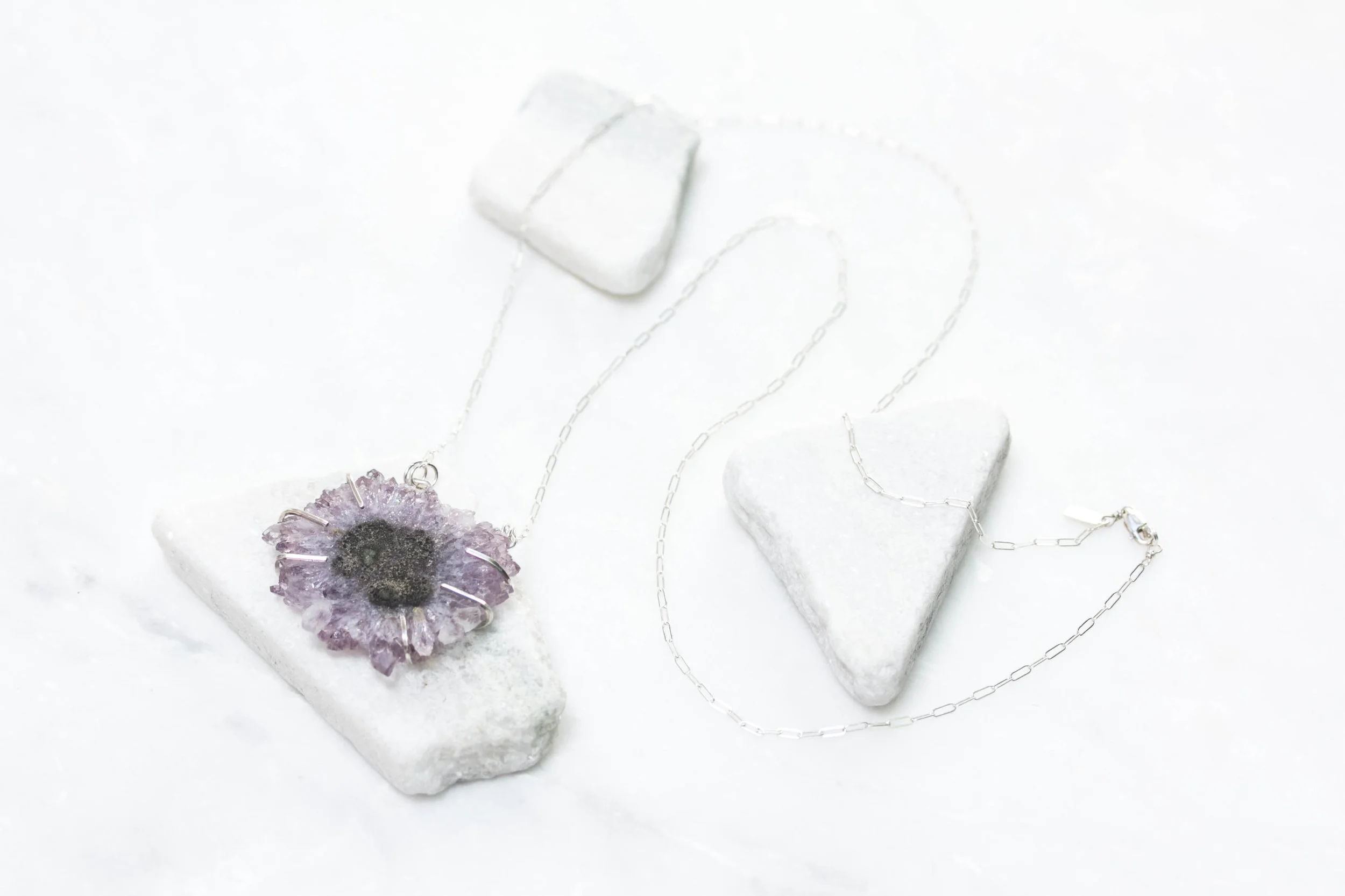 Stalactite long handmade necklace