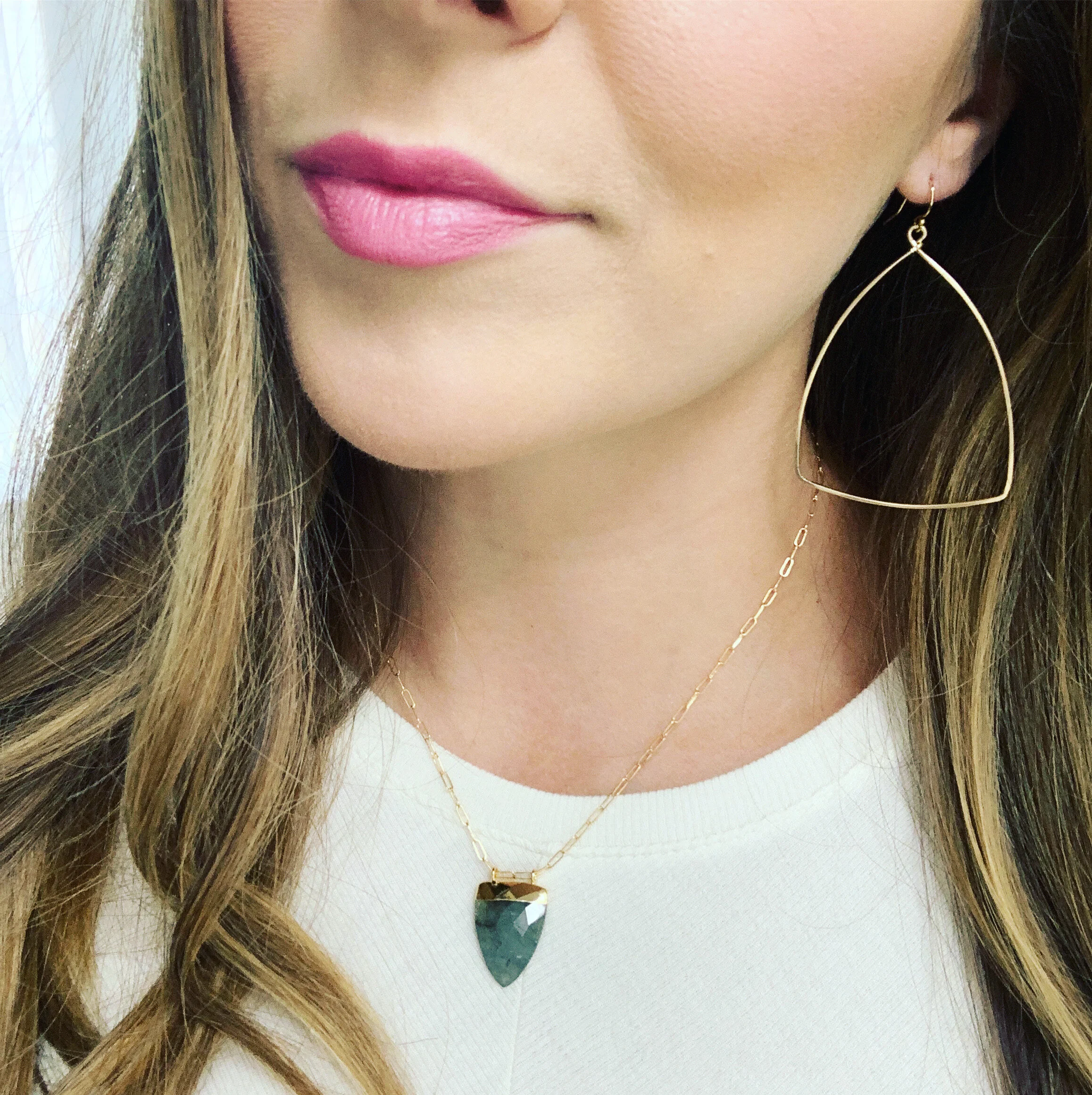 Modern geometrical earrings