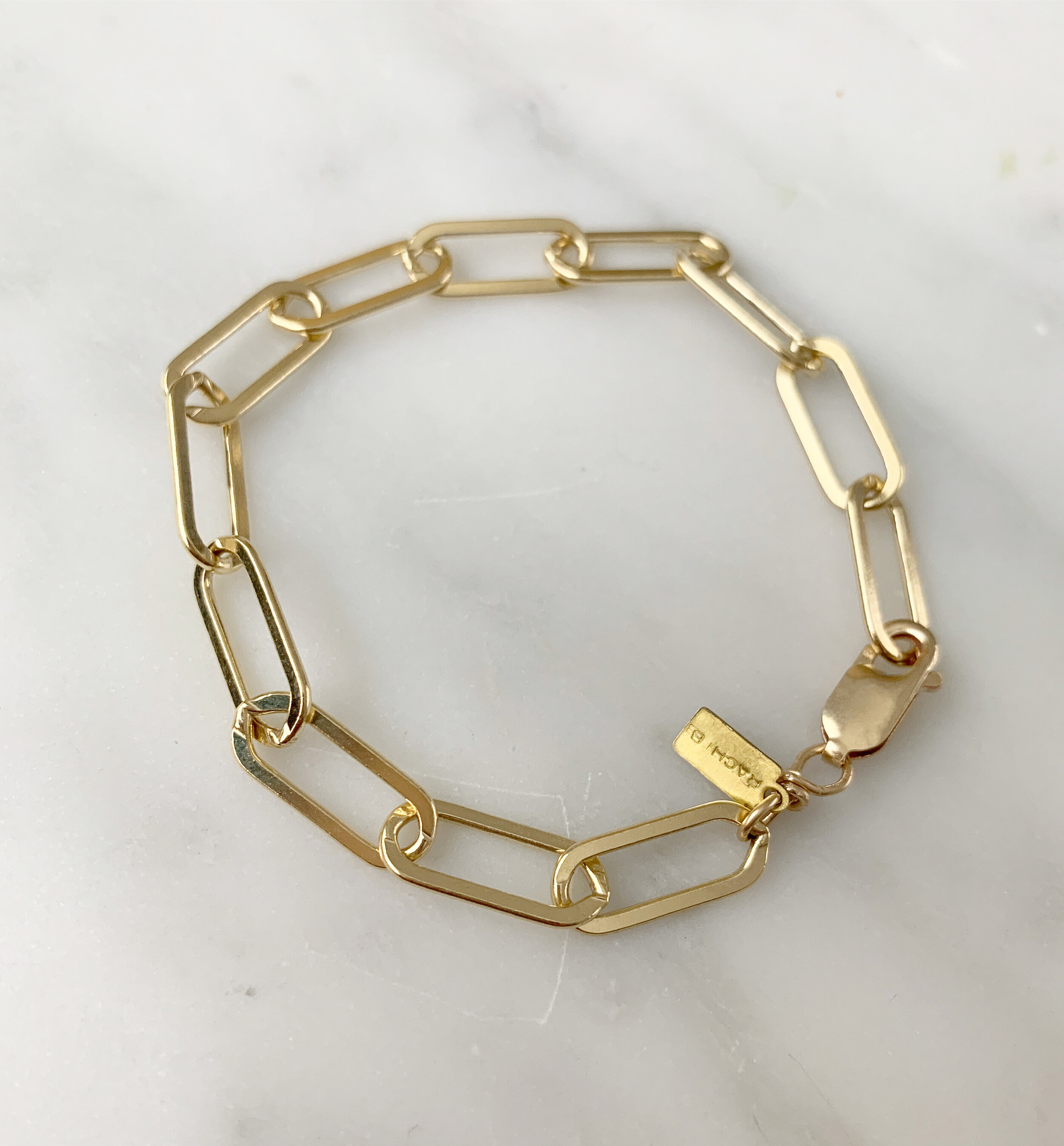 Paperclip chain bracelet — Rach B Jewelry