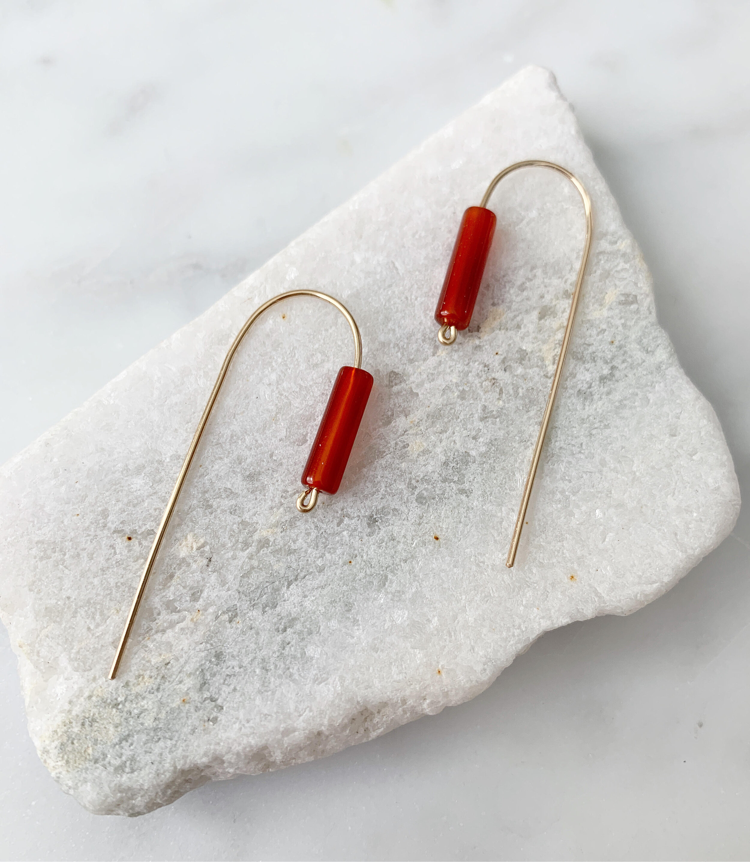 Carnelian arch threader earrings_RB967_Rach B Jewelry_1.jpeg