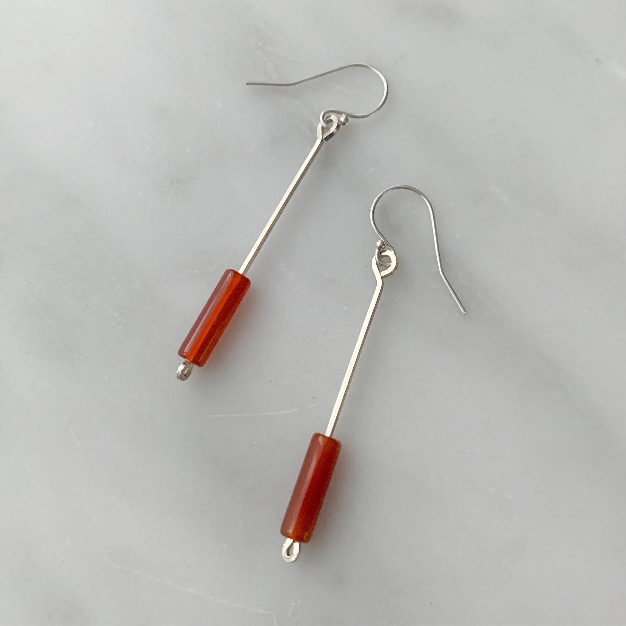 Firefly Lane_Carnelian Bar Drop Earrings_Rach B Jewelry_2.JPG