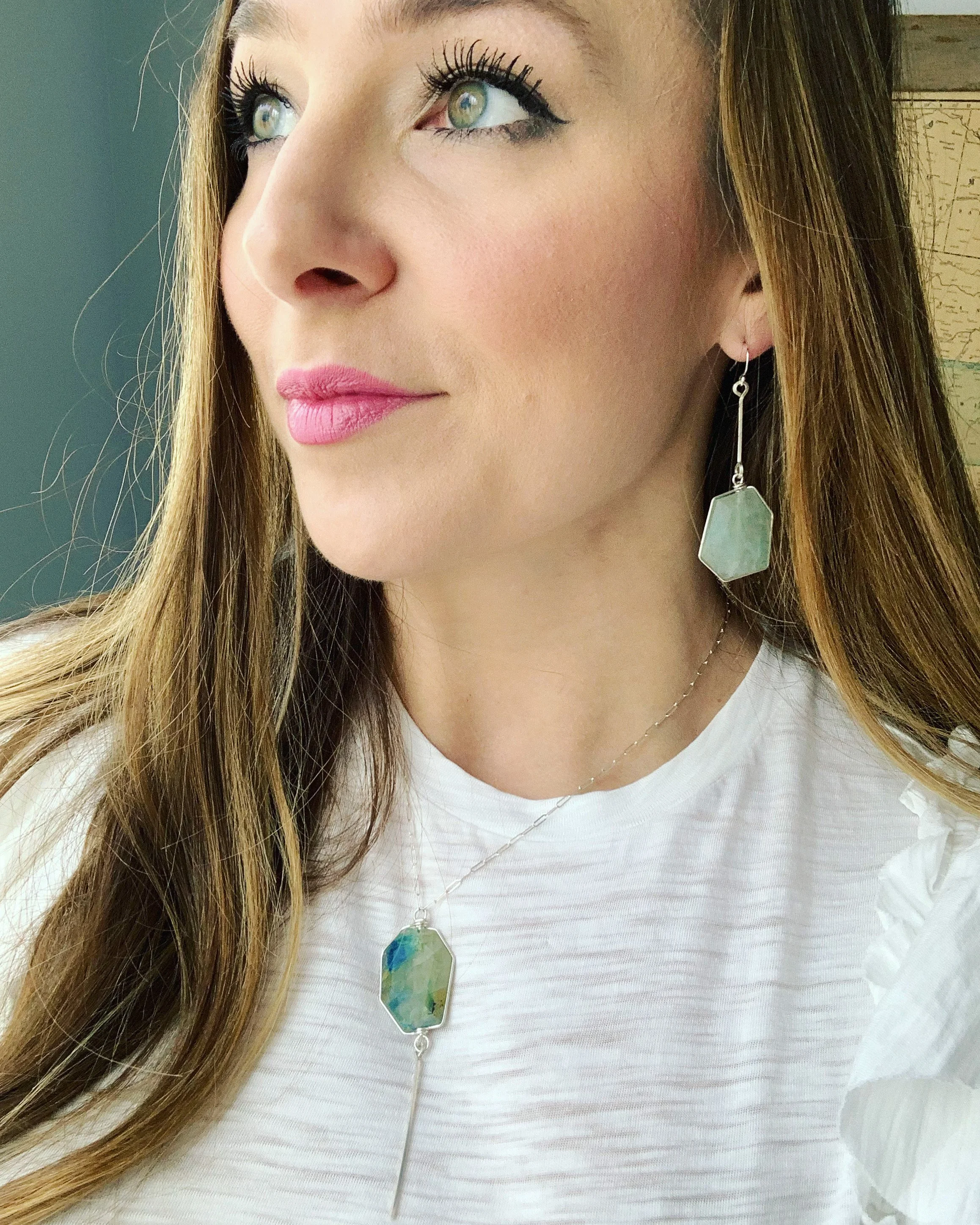 Modern chrysoprase jewelry