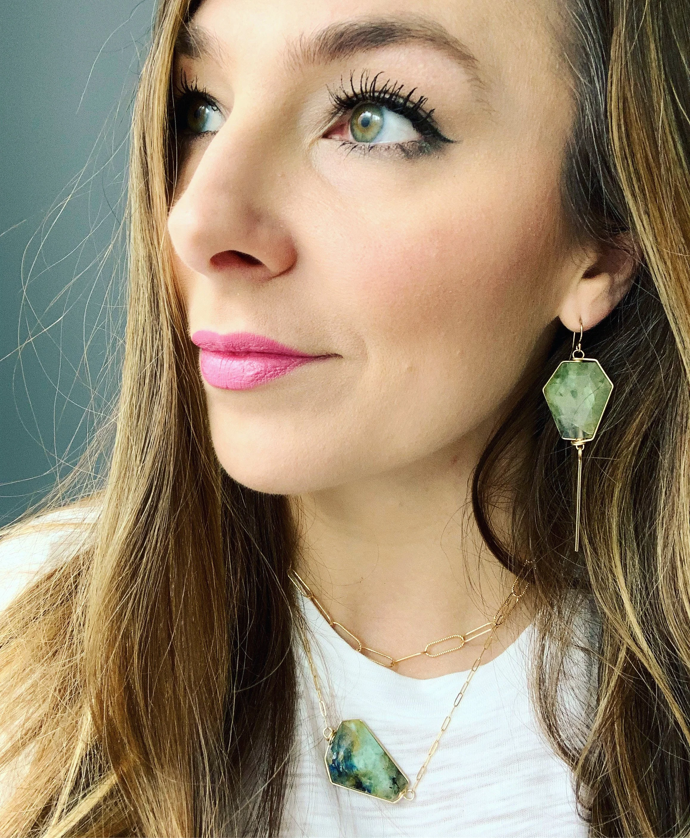 Modern chrysoprase jewelry