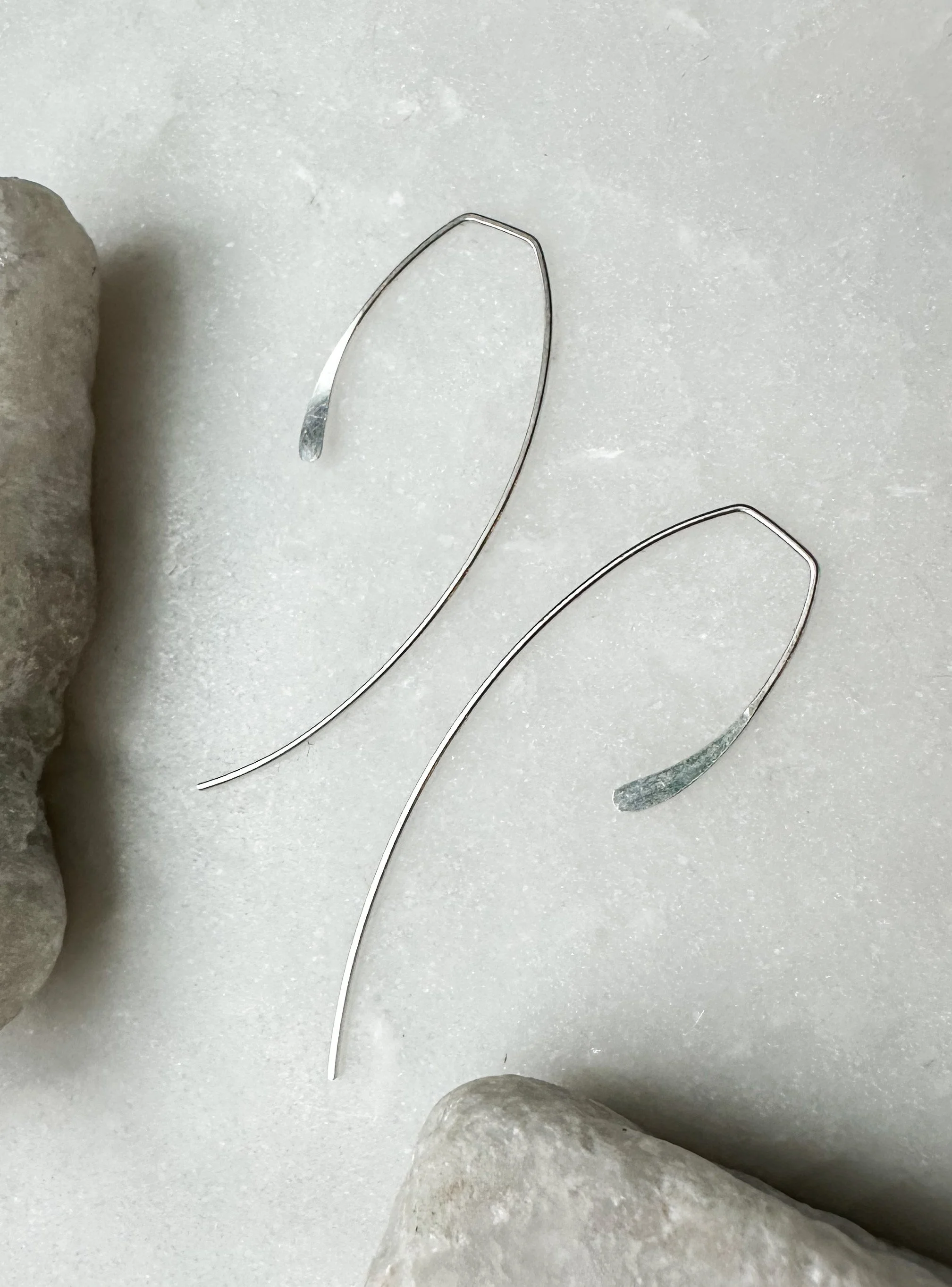 Sterling silver threader everyday earrings