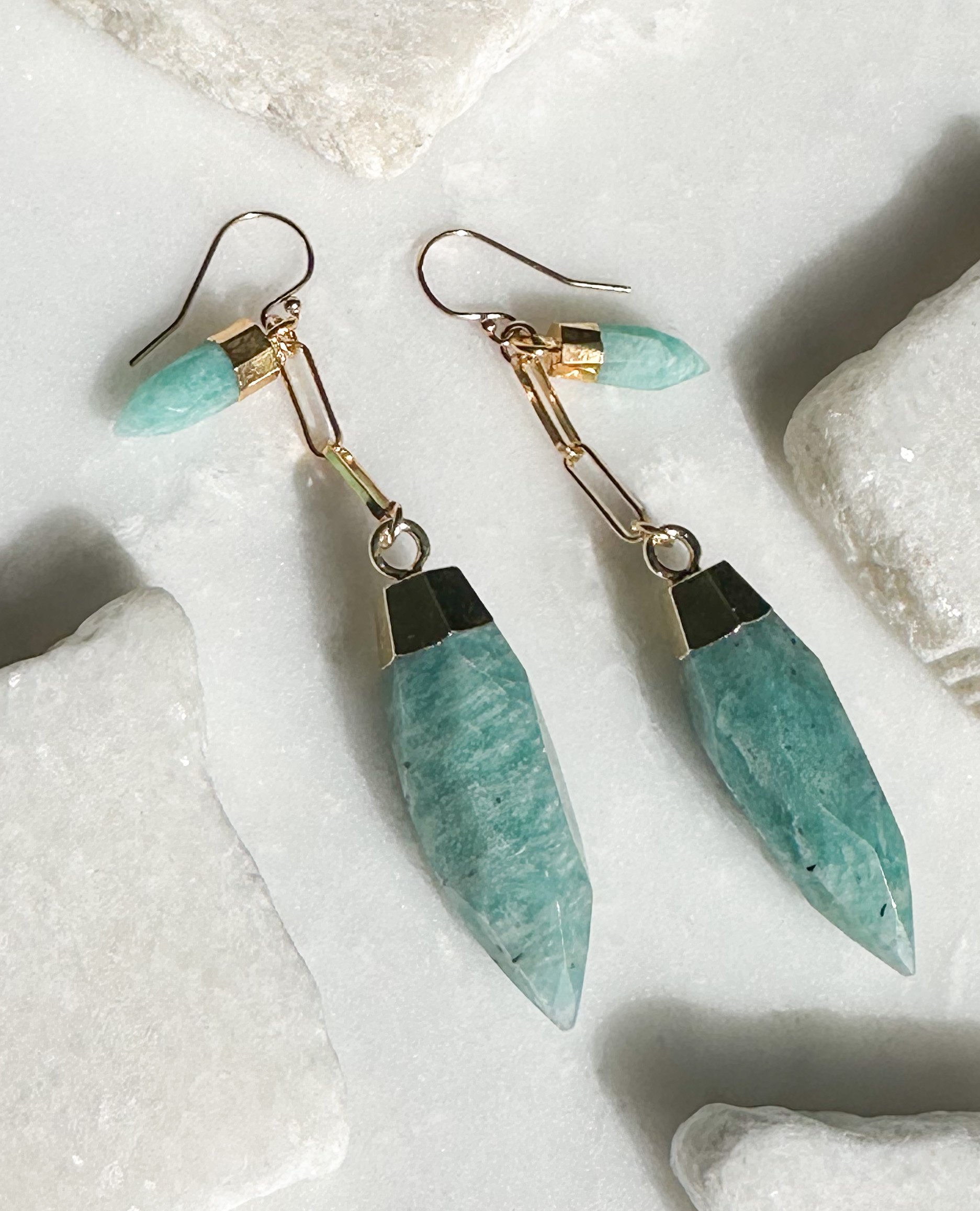 pendant accented earrings