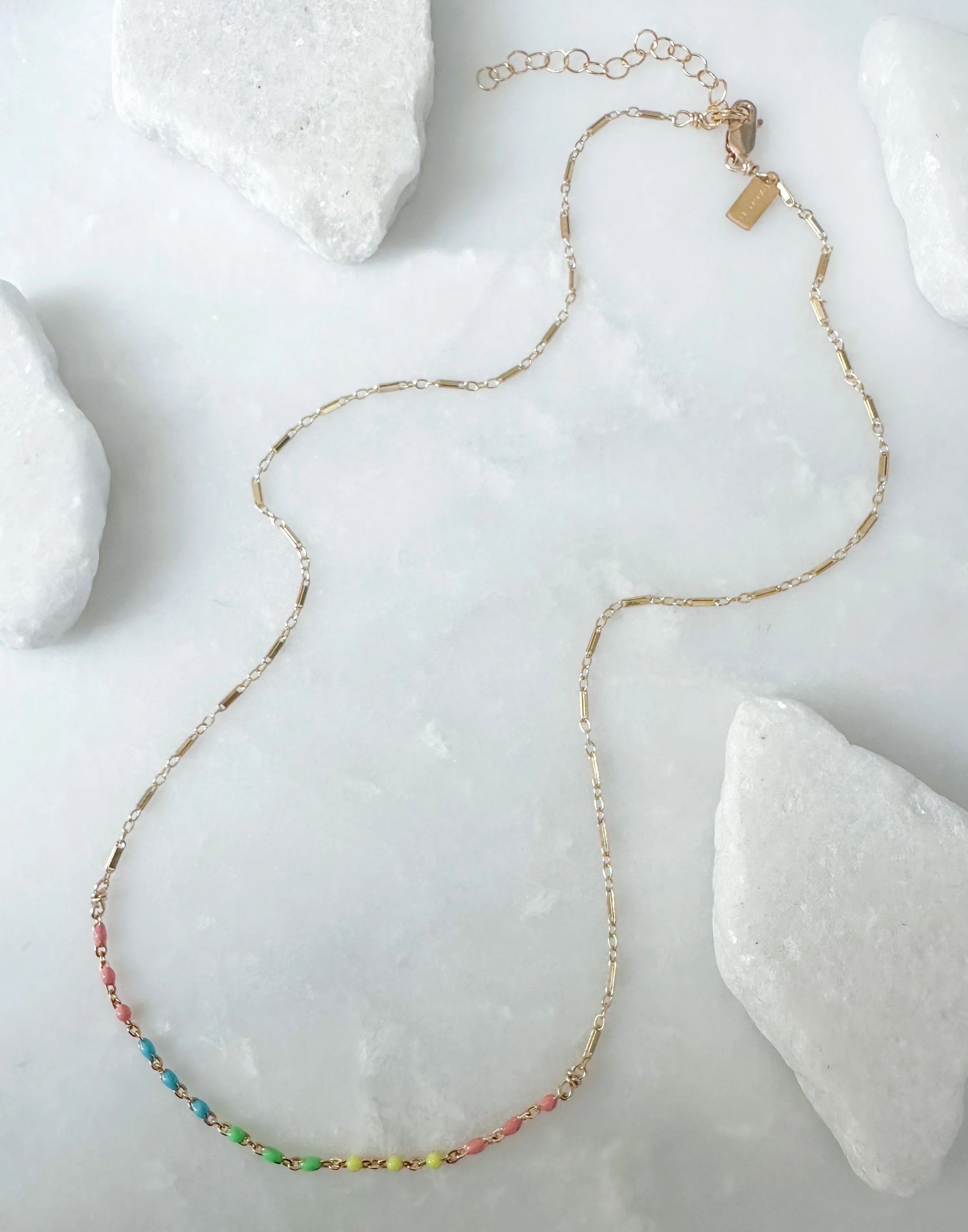 cheerful enamel chain jewelry