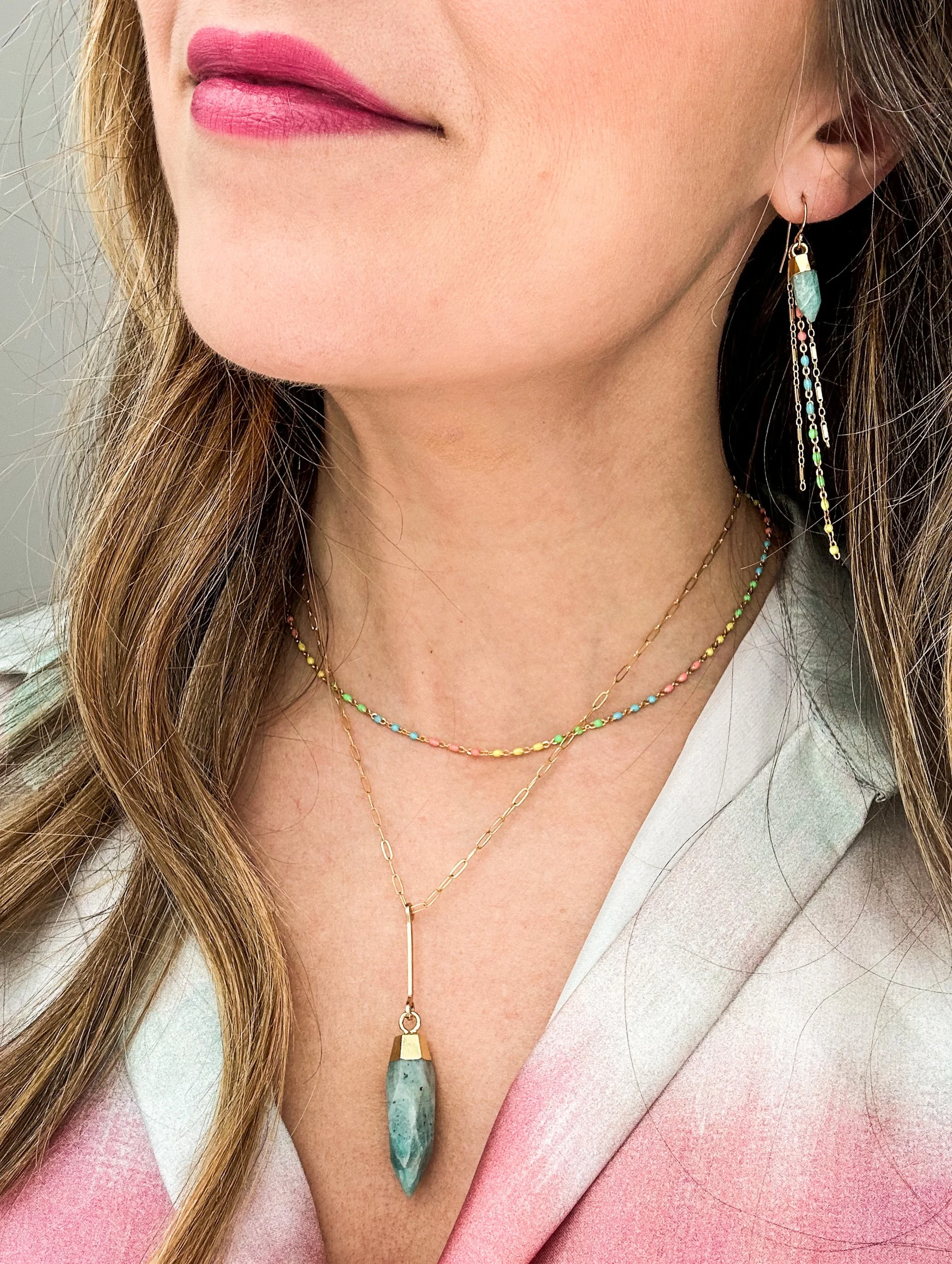 Amazonite enameled necklace chain_Rach B Jewelry_RB1230_RB1240_RB1255.JPEG