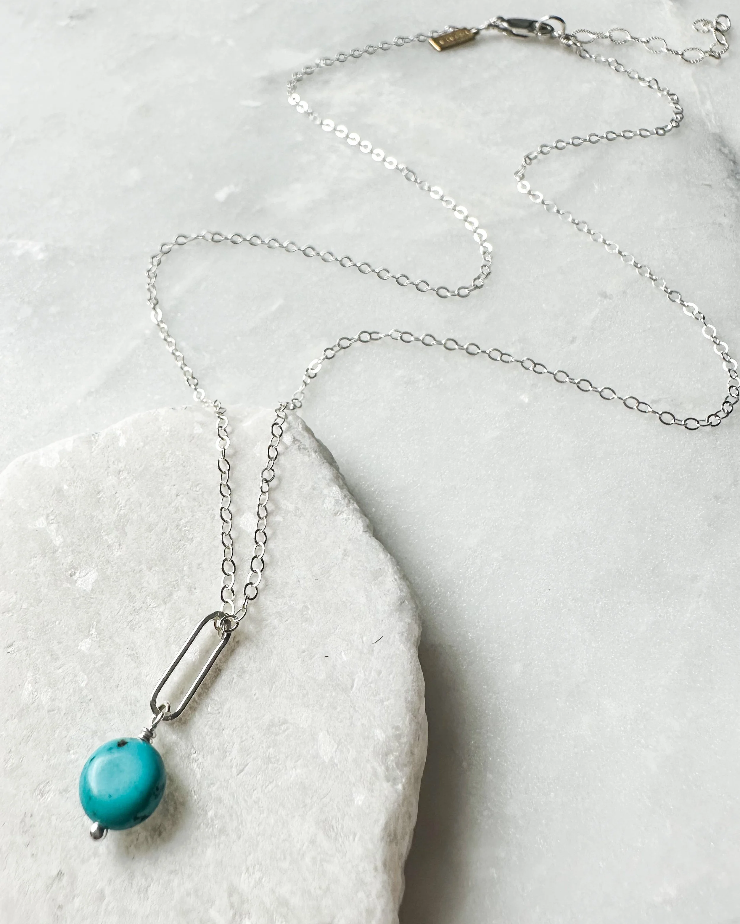 Turquoise link necklace_Rach B Jewelry_RB1314_2.JPEG