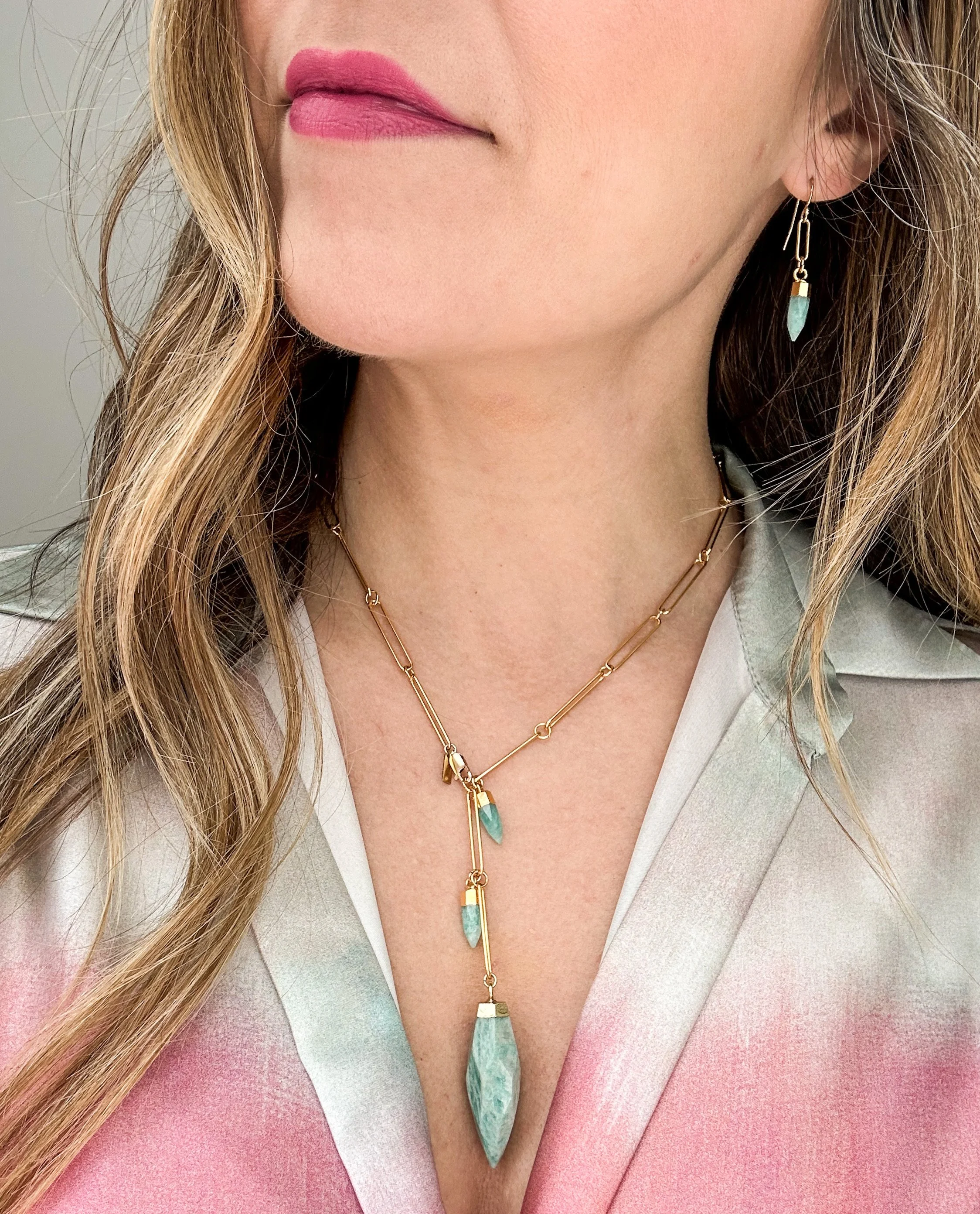 sky-blue amazonite jewerly