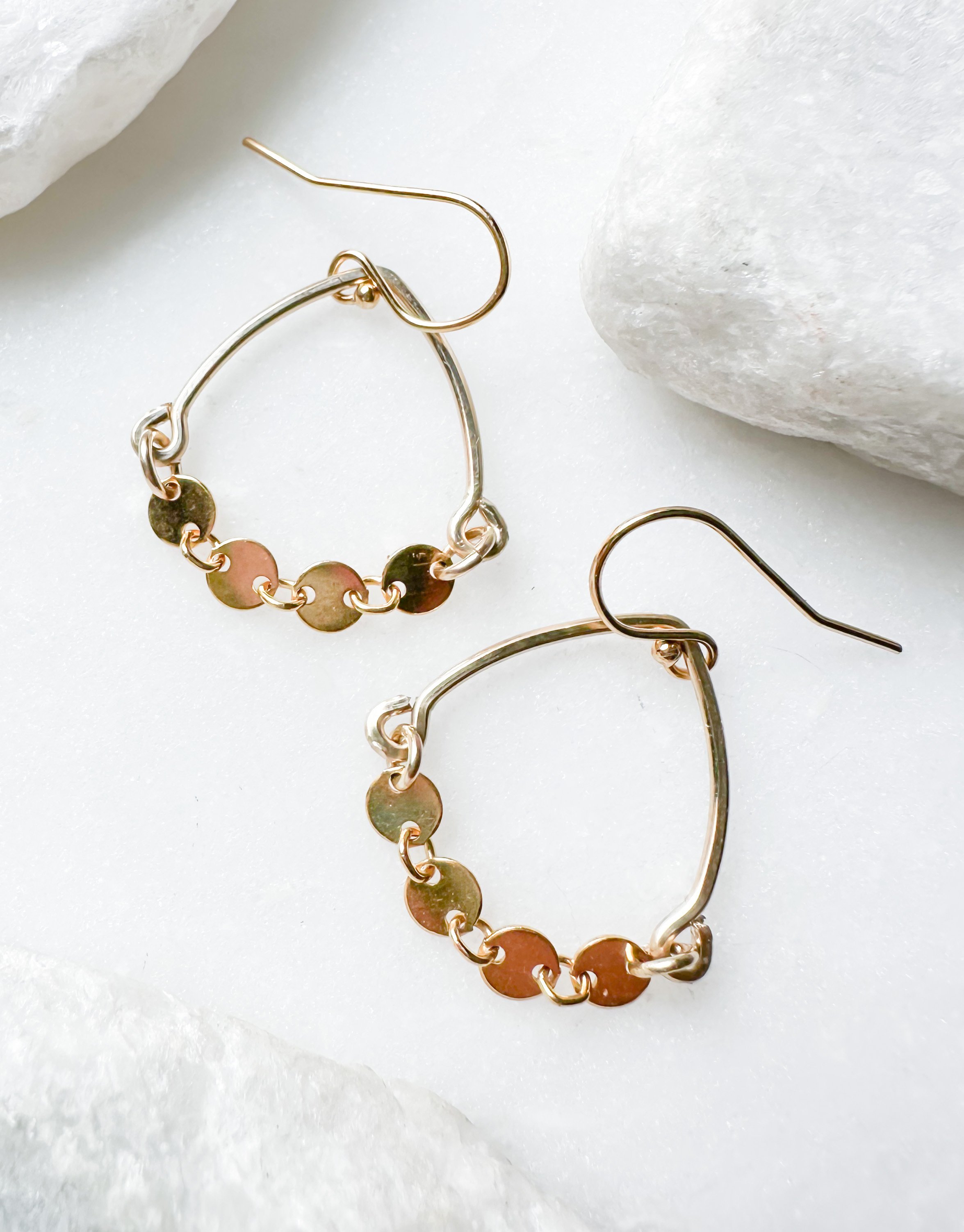Small coin drape earring_RB1296_Rach B Jewelry_2.JPEG